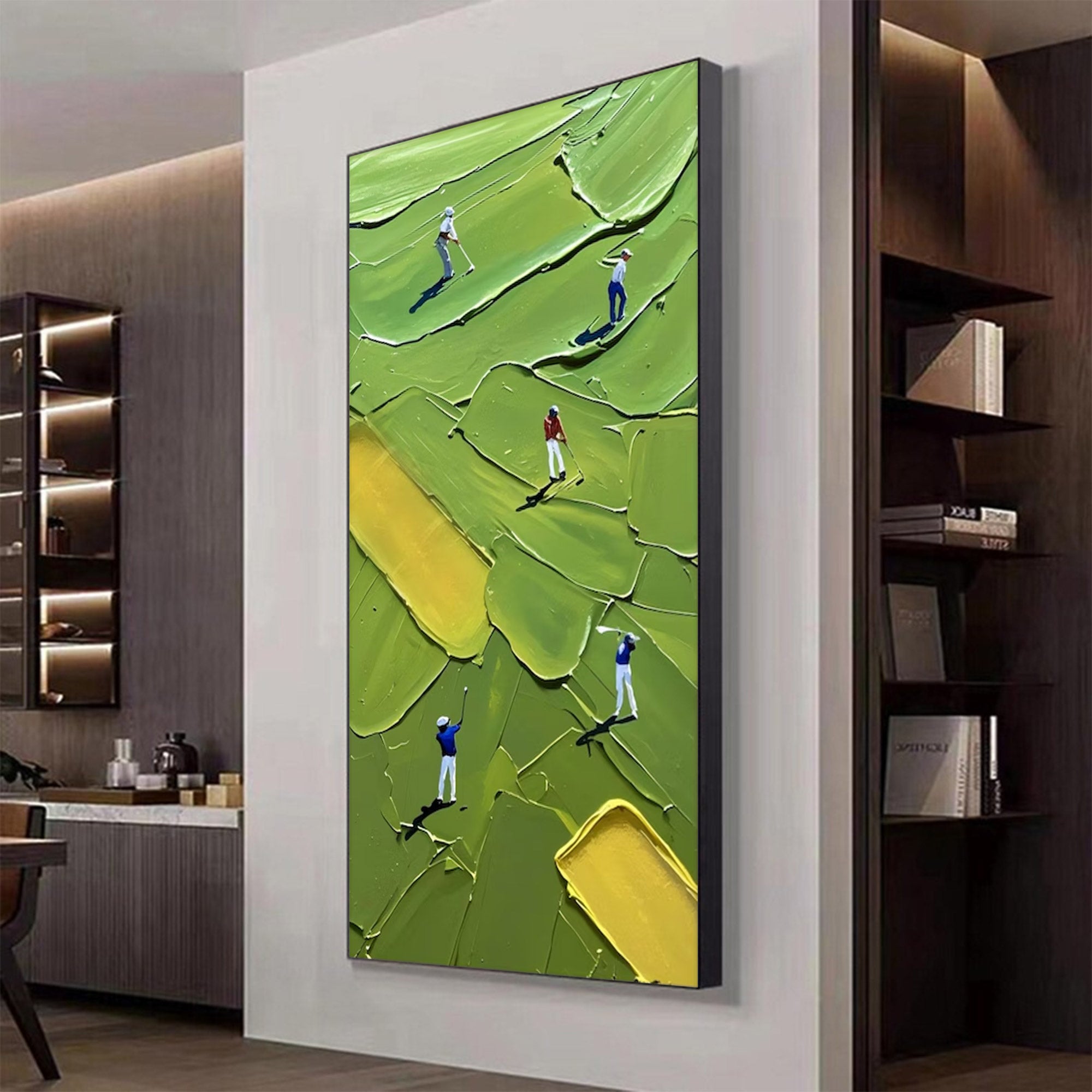 Large Modern Golf Art | KelorArt #AG 129