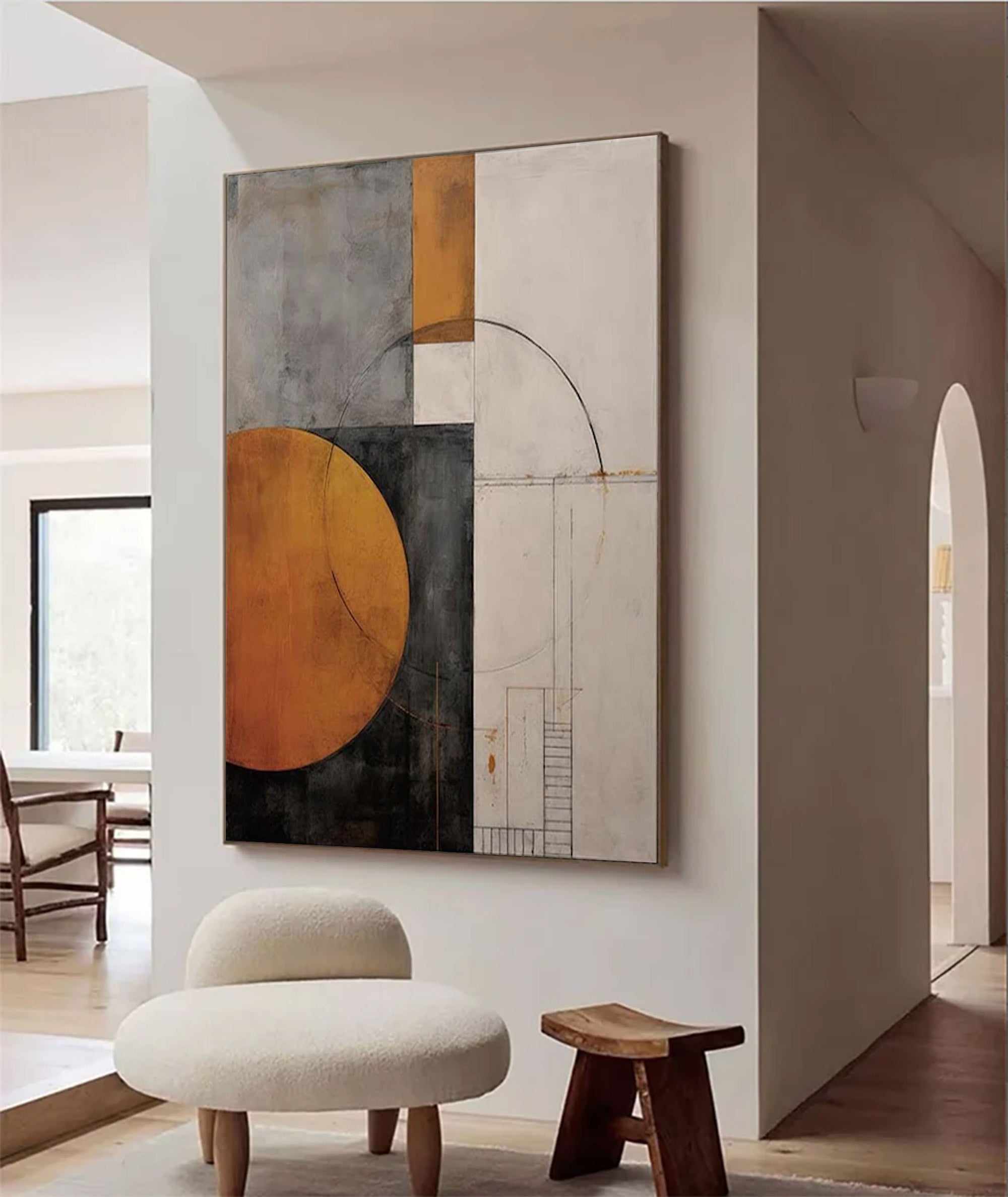 Large Urban Abstract Wall Art | KelorArt #AG 131