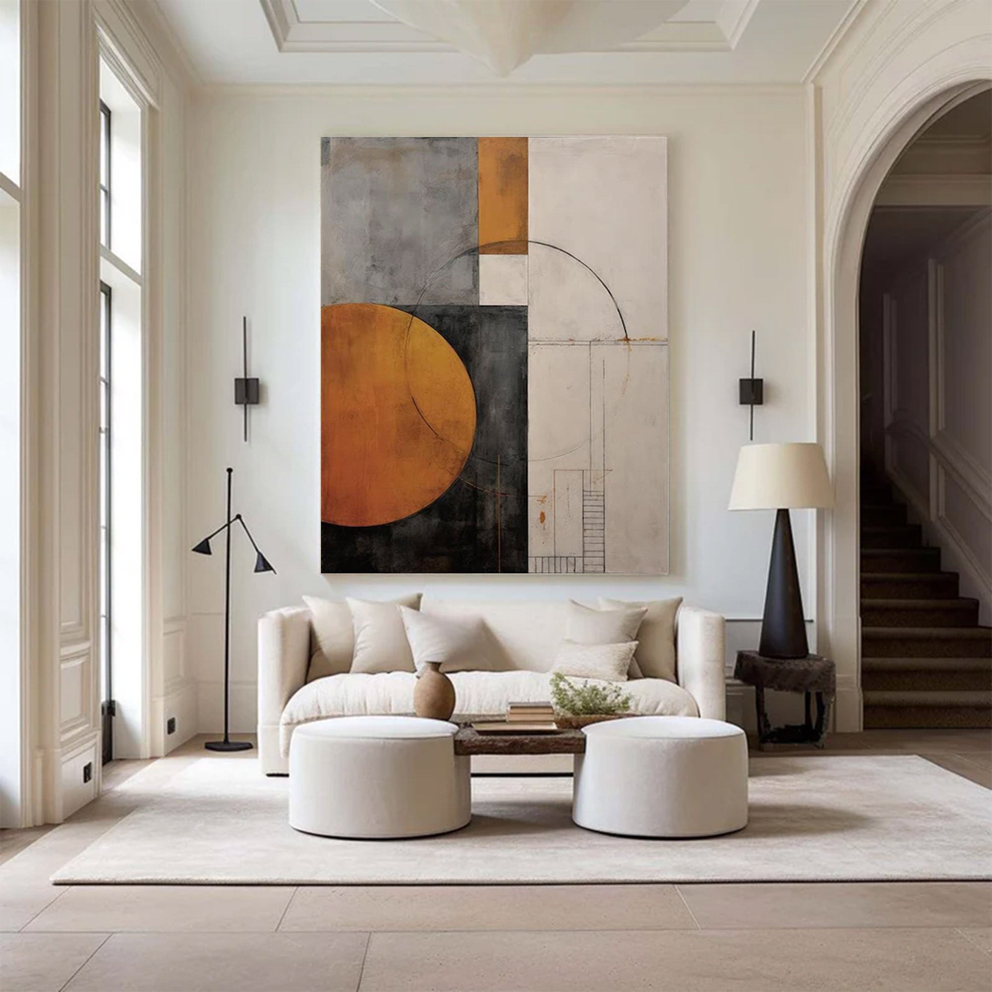 Large Urban Abstract Wall Art | KelorArt #AG 131
