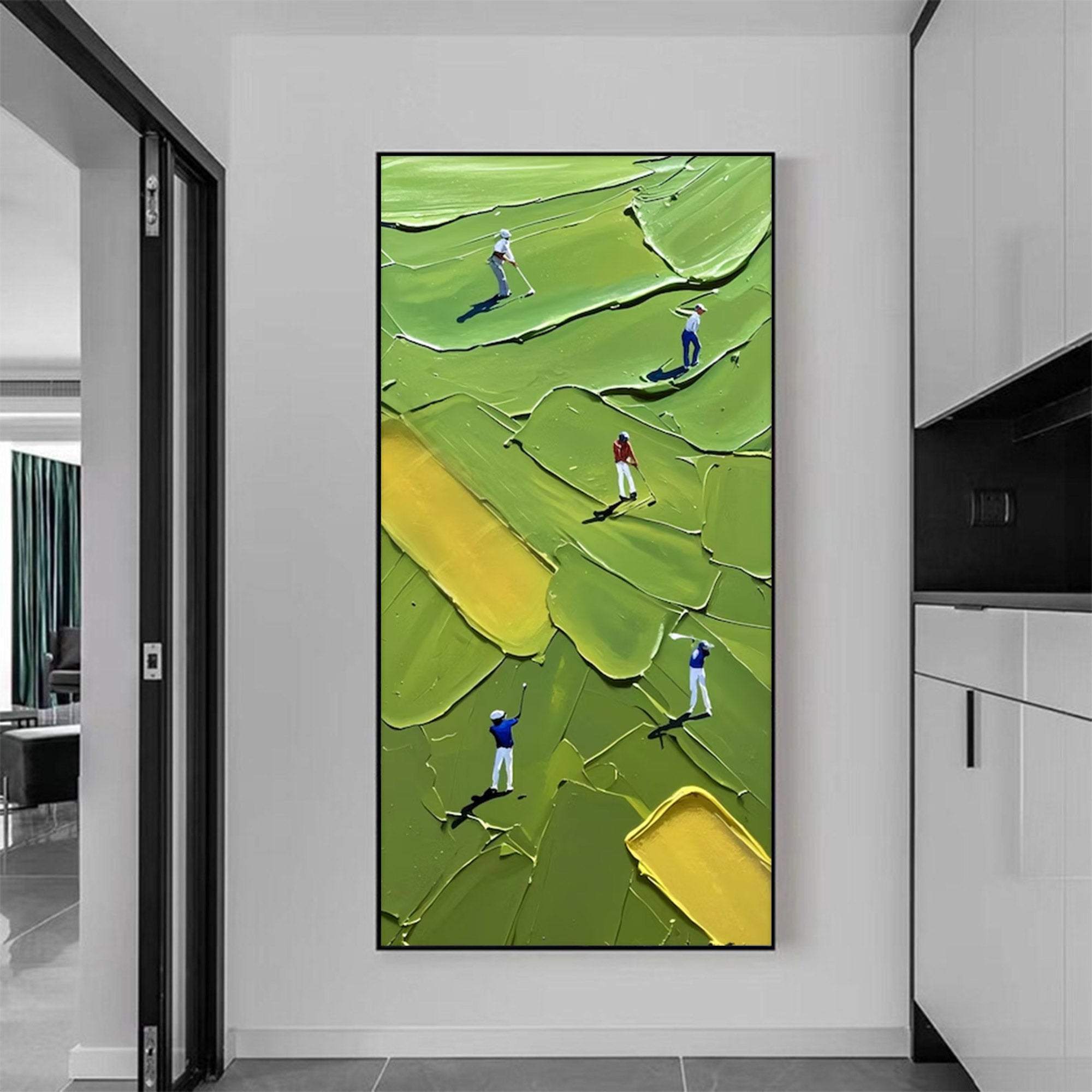 Large Modern Golf Art | KelorArt #AG 129