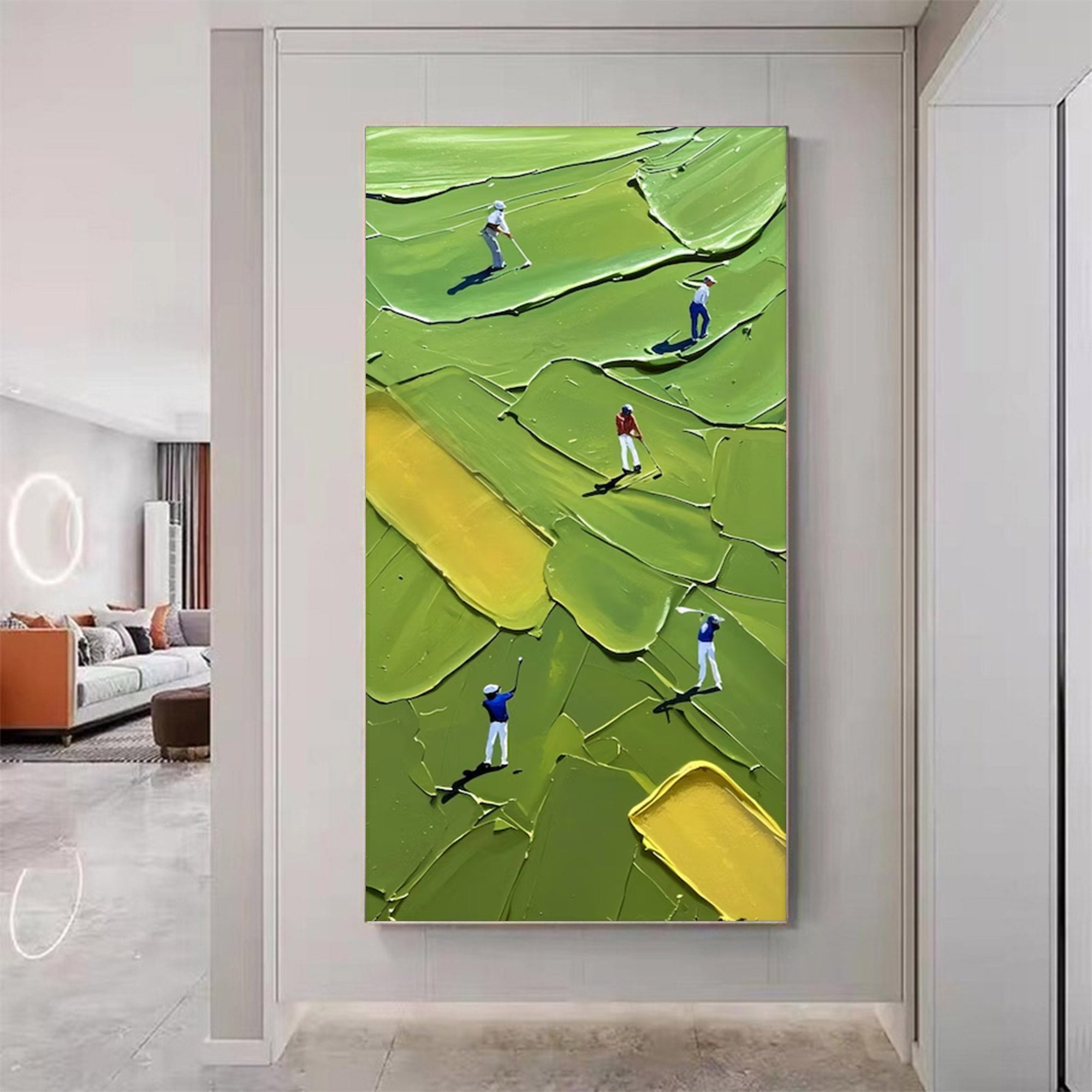 Large Modern Golf Art | KelorArt #AG 129