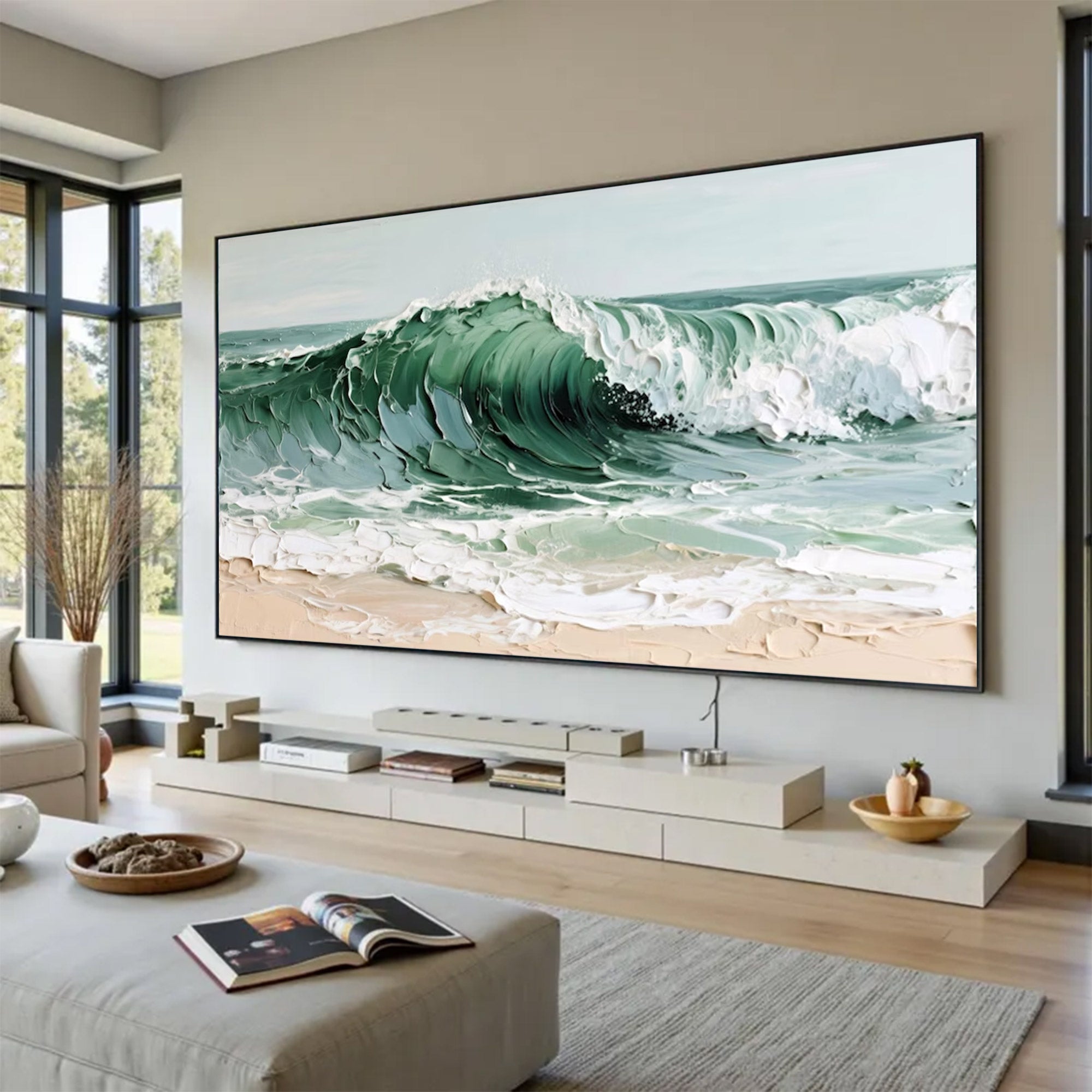 Abstract Large Wave Art | KelorArt #AG 152