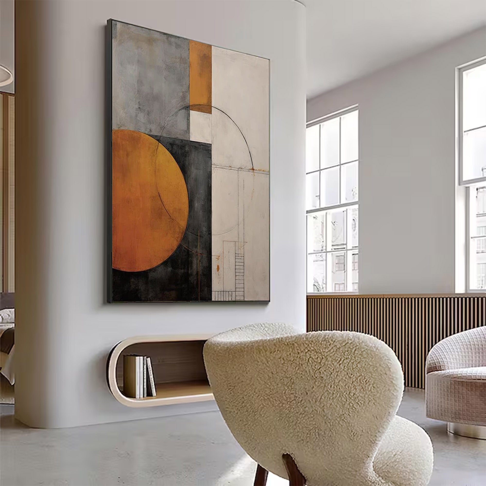 Large Urban Abstract Wall Art | KelorArt #AG 131