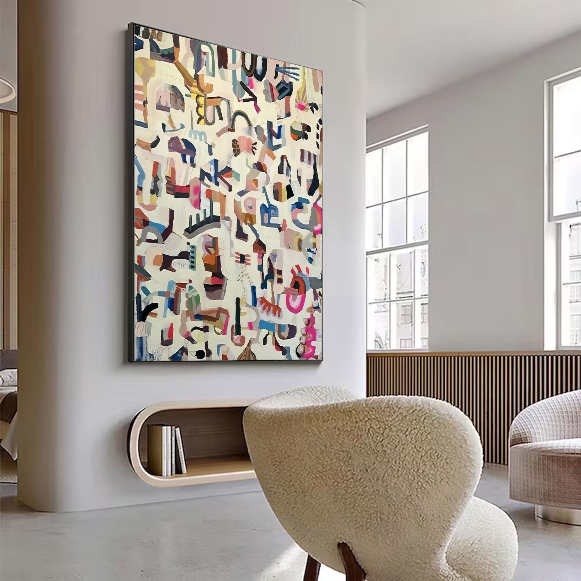 Large Abstract Colorful Canvas | KelorArt #AG 114