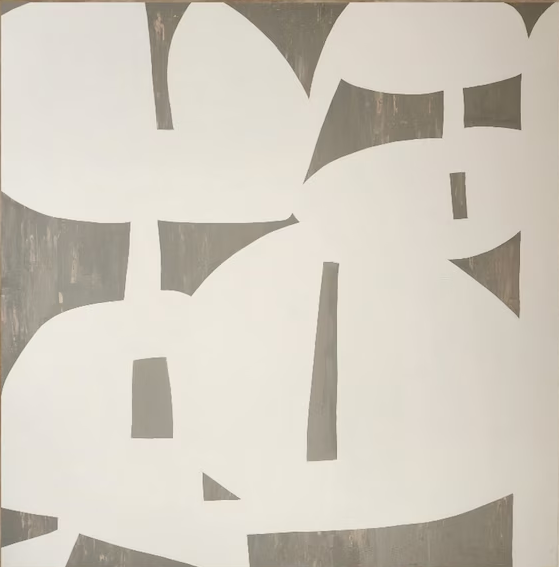 Bold Abstract Wall Art with Neutral Color Blocking #AB073