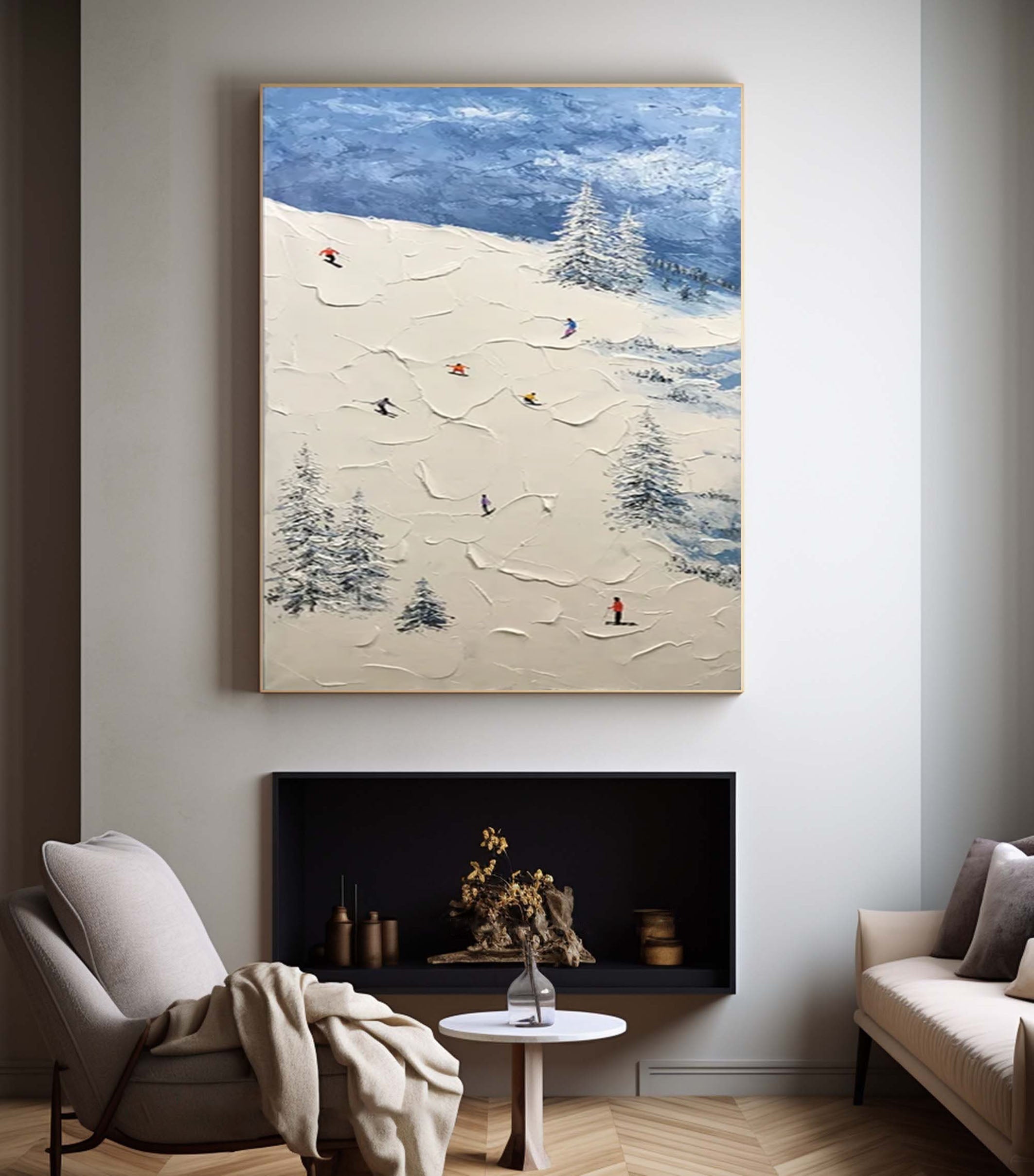 Winter Sports Wall Art for Contemporary Living Rooms #SPA007