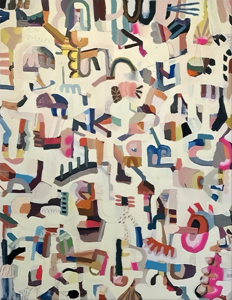 Large Abstract Colorful Canvas | KelorArt #AG 114