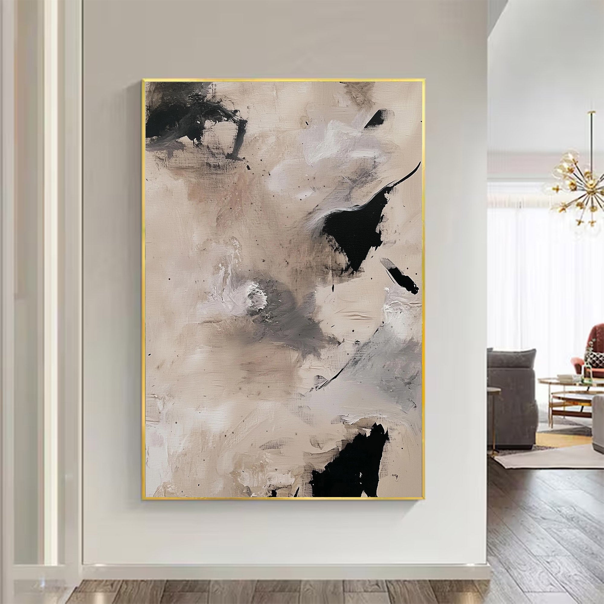 Large Minimalist Abstract Painting | KelorArt #AG 115