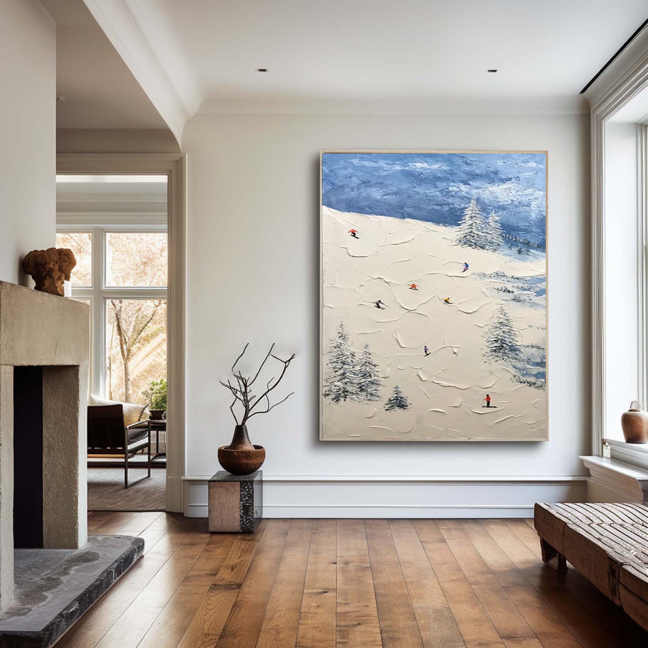 Winter Sports Wall Art for Contemporary Living Rooms #SPA007