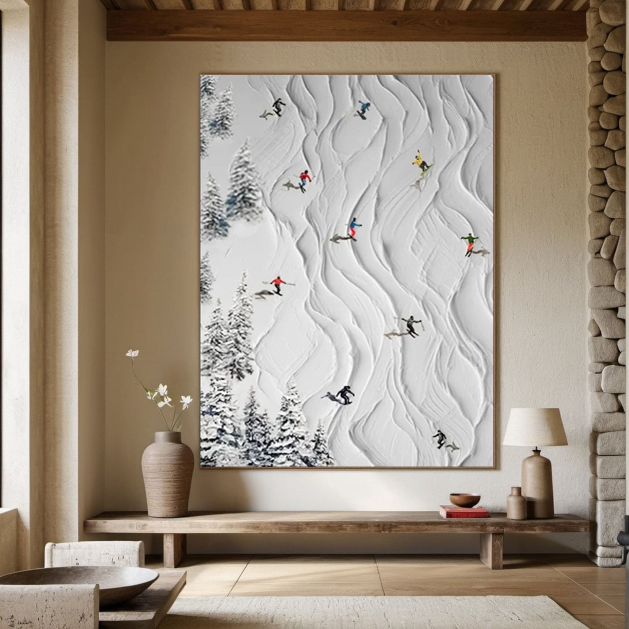 Modern Skiing Wall Art for Contemporary Homes Decor