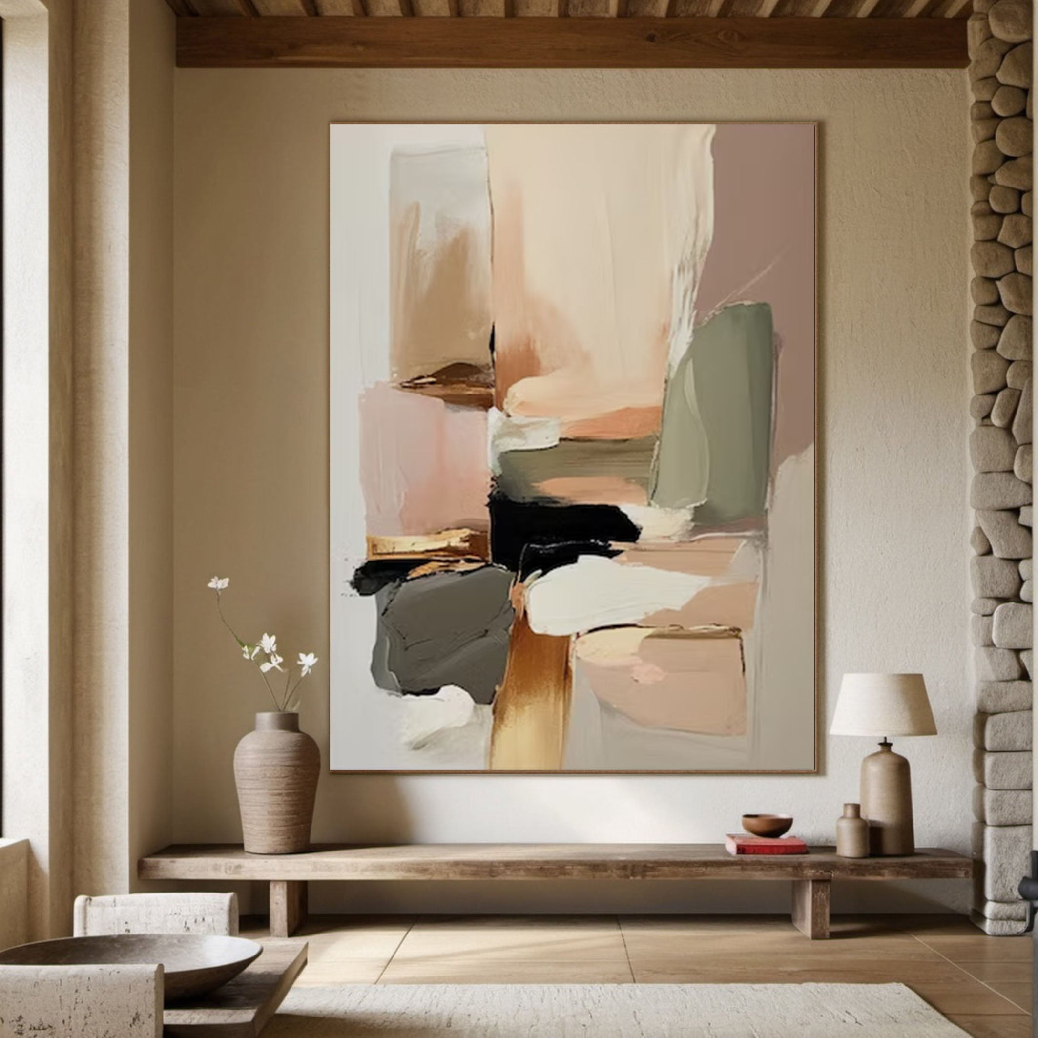 Neutral Abstract Painting