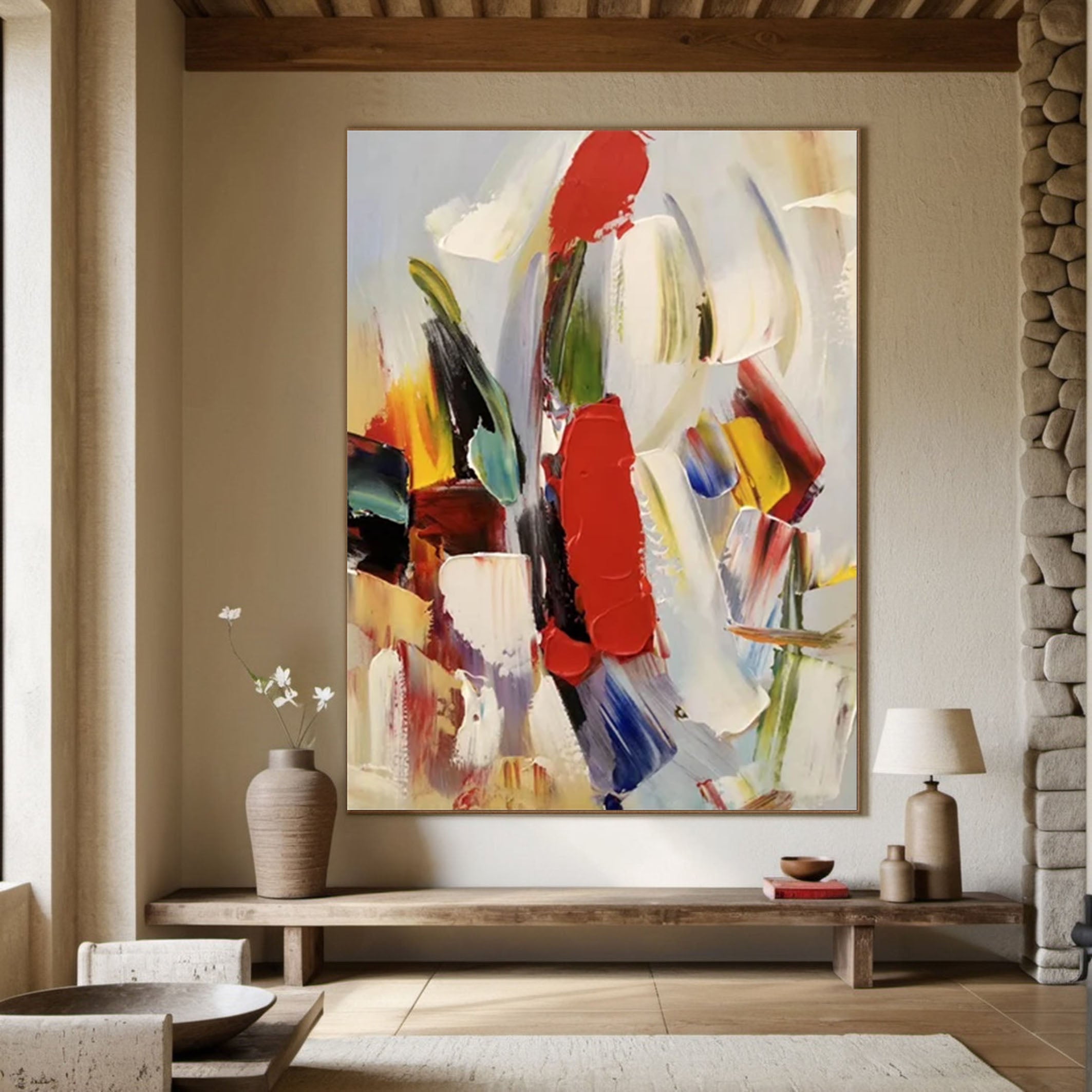 Vivid Abstract Canvas Art