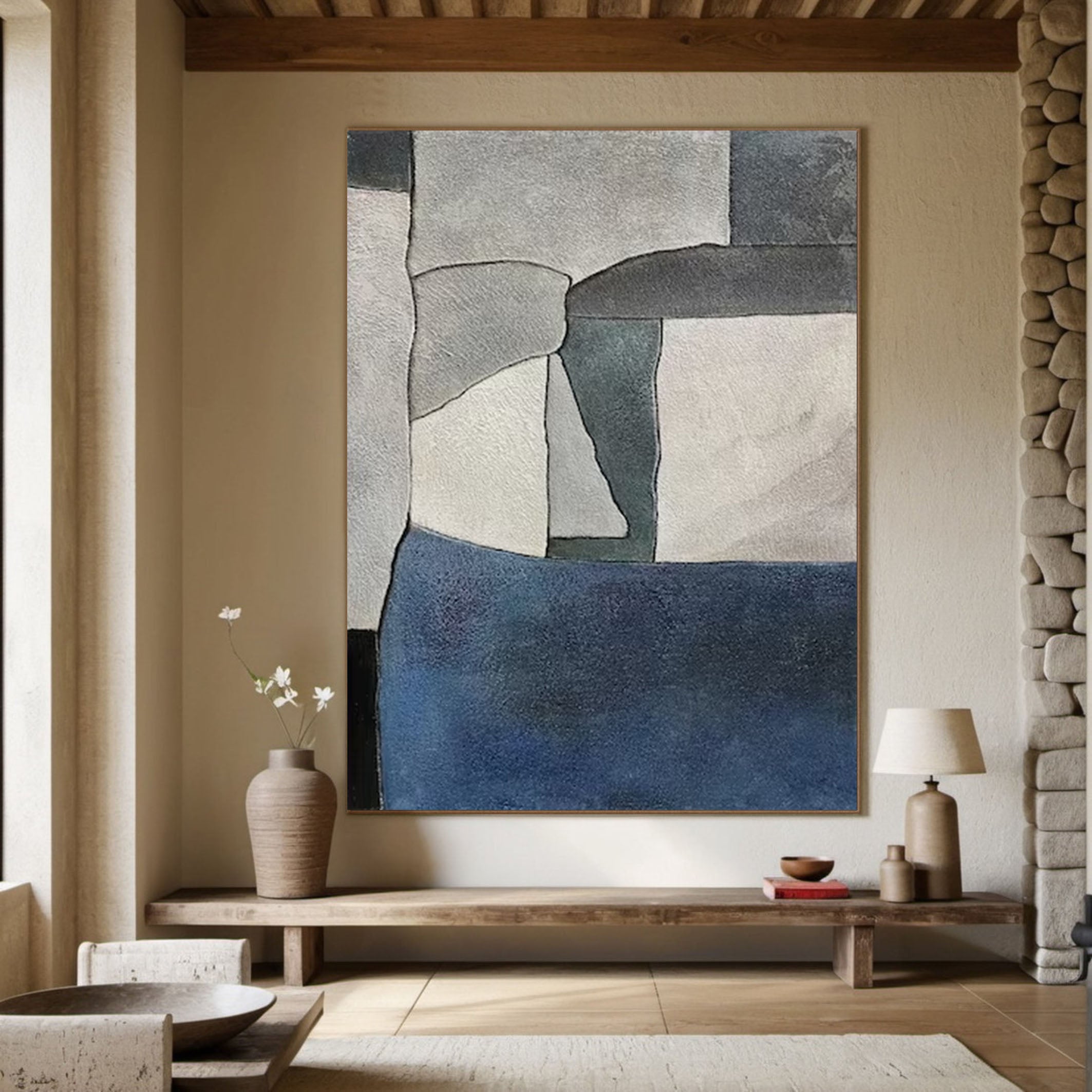 Large Abstract Geometric Wall Art