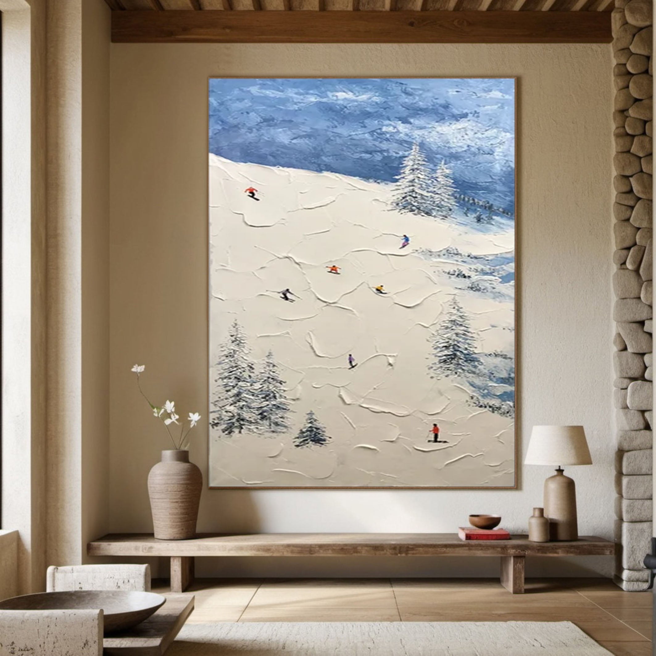 Winter Sports Wall Art for Contemporary Living Rooms