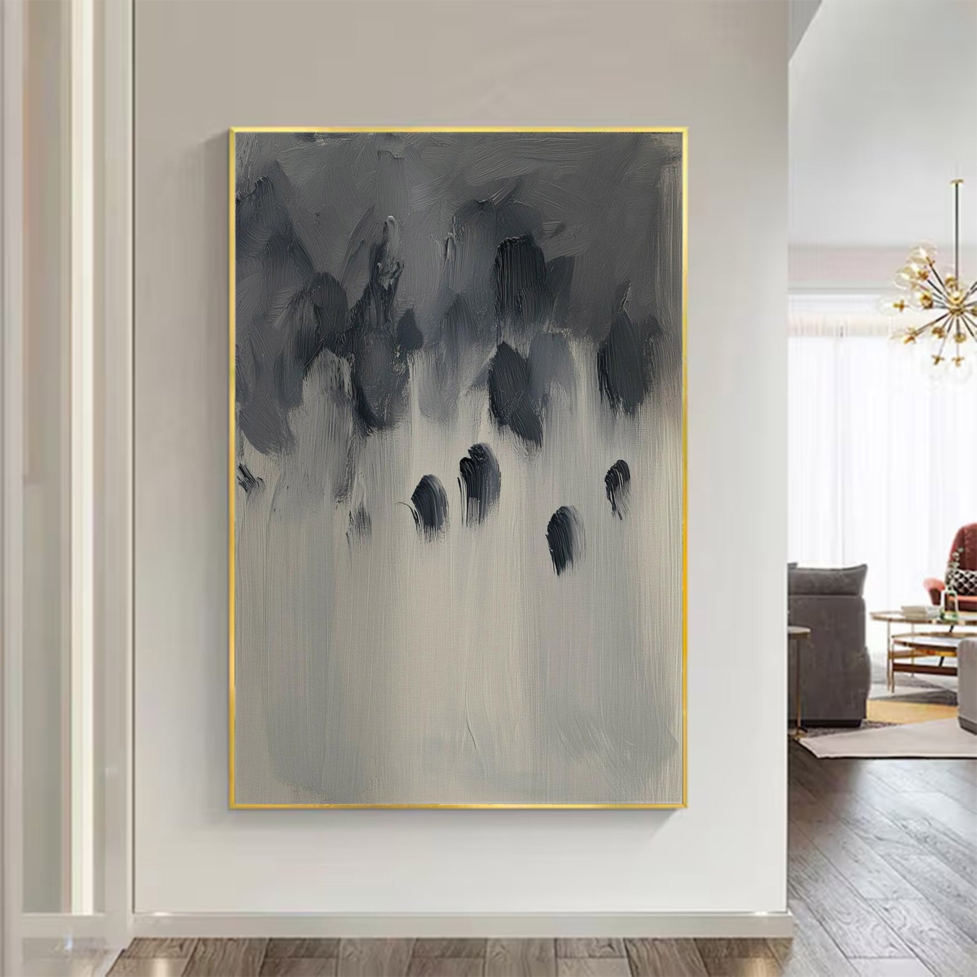 Minimalist Abstract Large Painting | KelorArt #AG 118