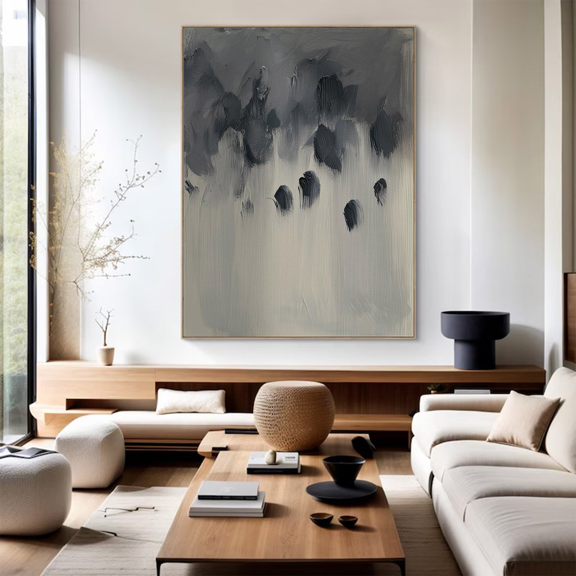 Minimalist Abstract Large Painting | KelorArt #AG 118