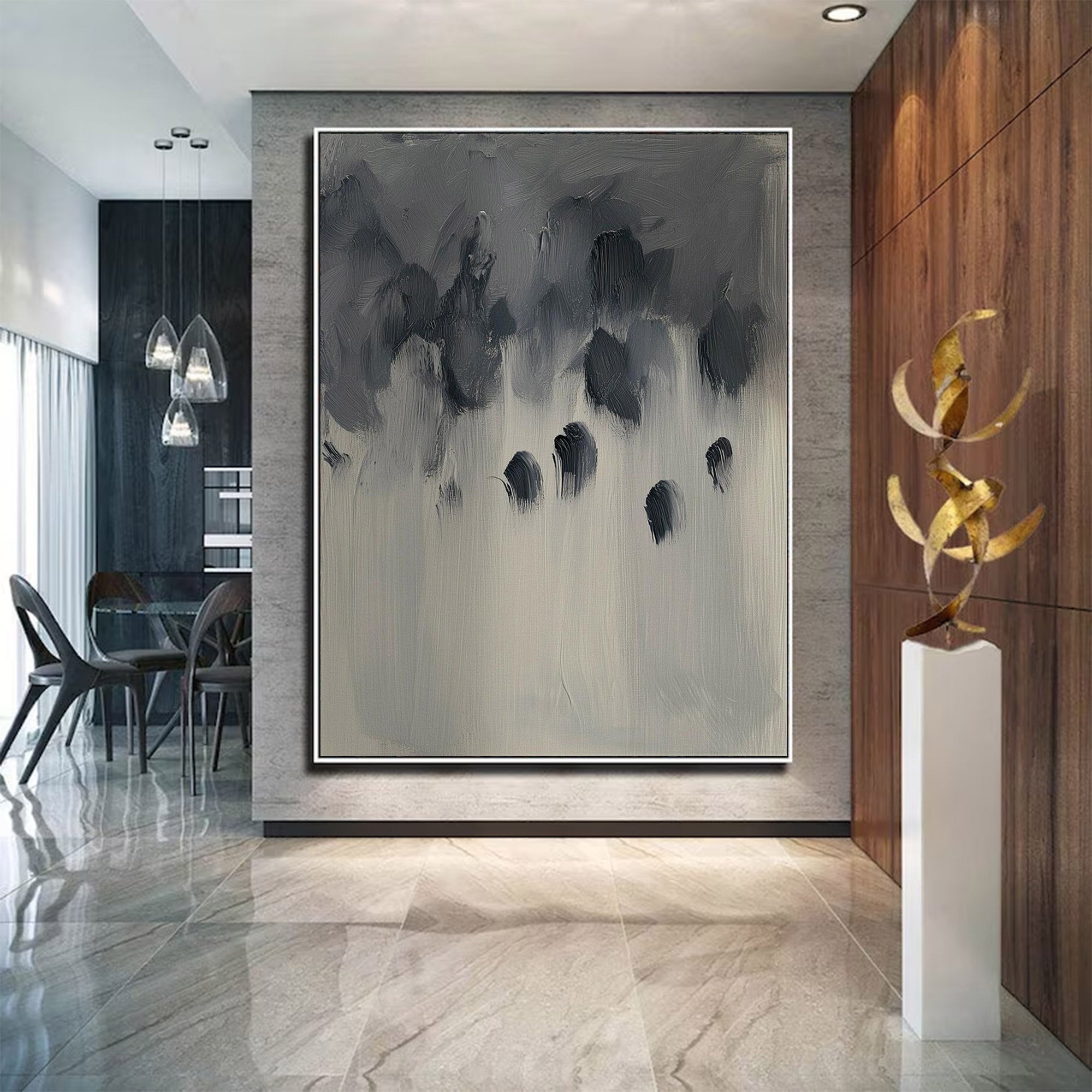 Minimalist Abstract Large Painting | KelorArt #AG 118