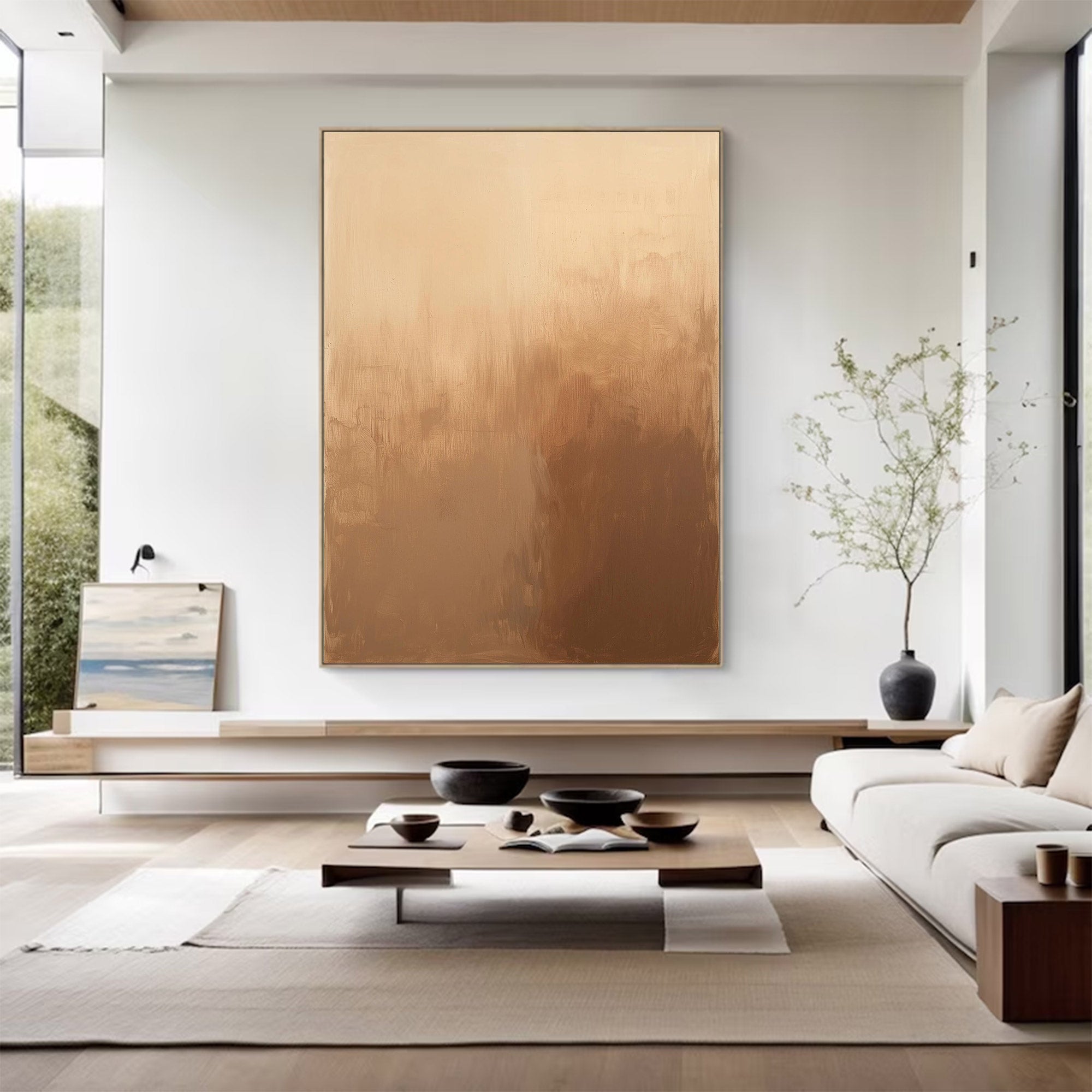 Wabi-Sabi Abstract Large Painting | KelorArt #AG 121