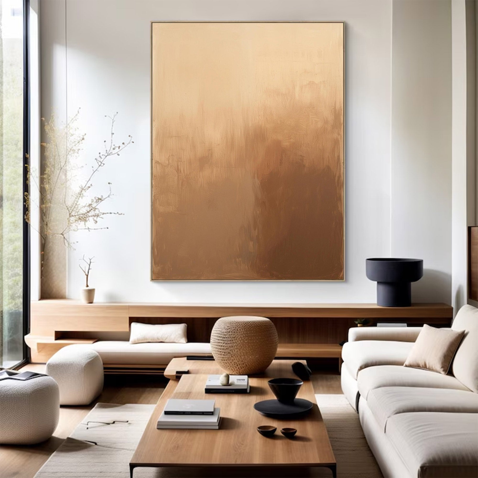 Wabi-Sabi Abstract Large Painting | KelorArt #AG 121