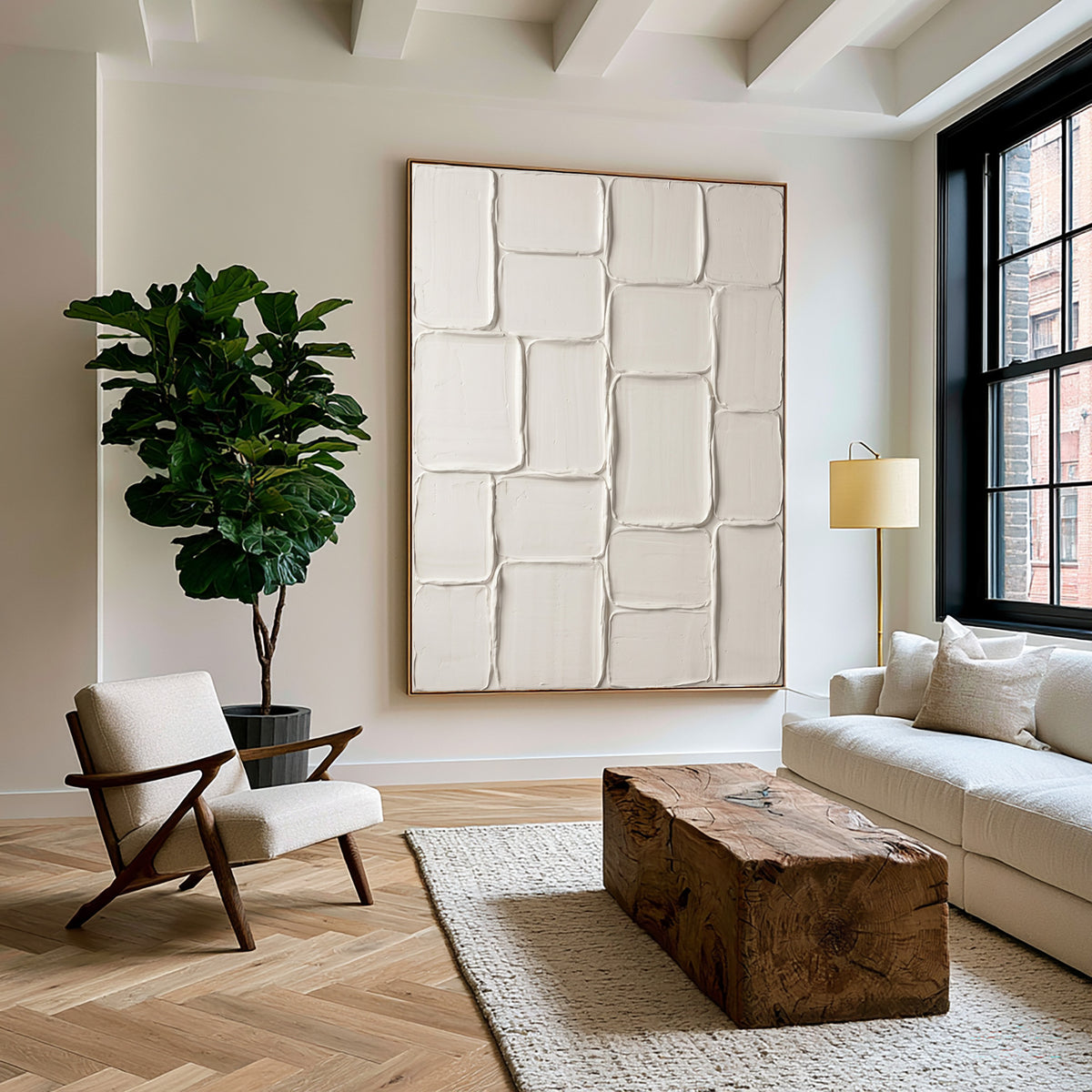 A Wall Built From Imperfect Pieces Large White Textured Abstract Wall Art Handmade Relief Painting