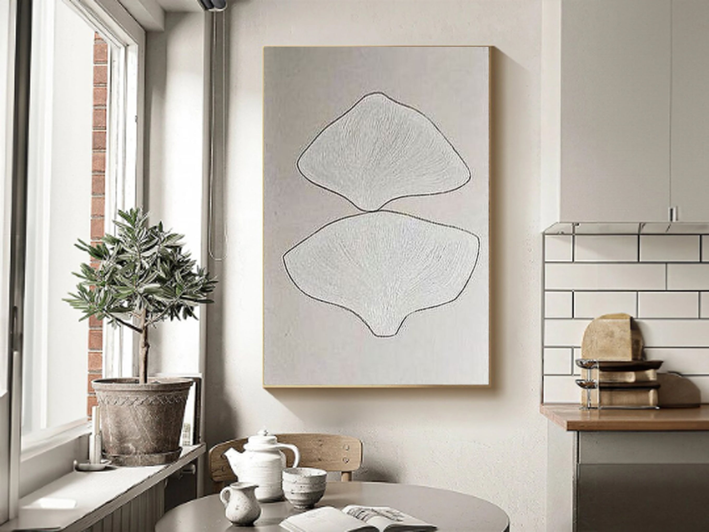 Minimalist Abstract Shapes Canvas For Wall Decor #MM012