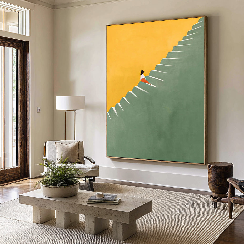 Vibrant Large Steps to Success Canvas | KelorArt #CZ 010