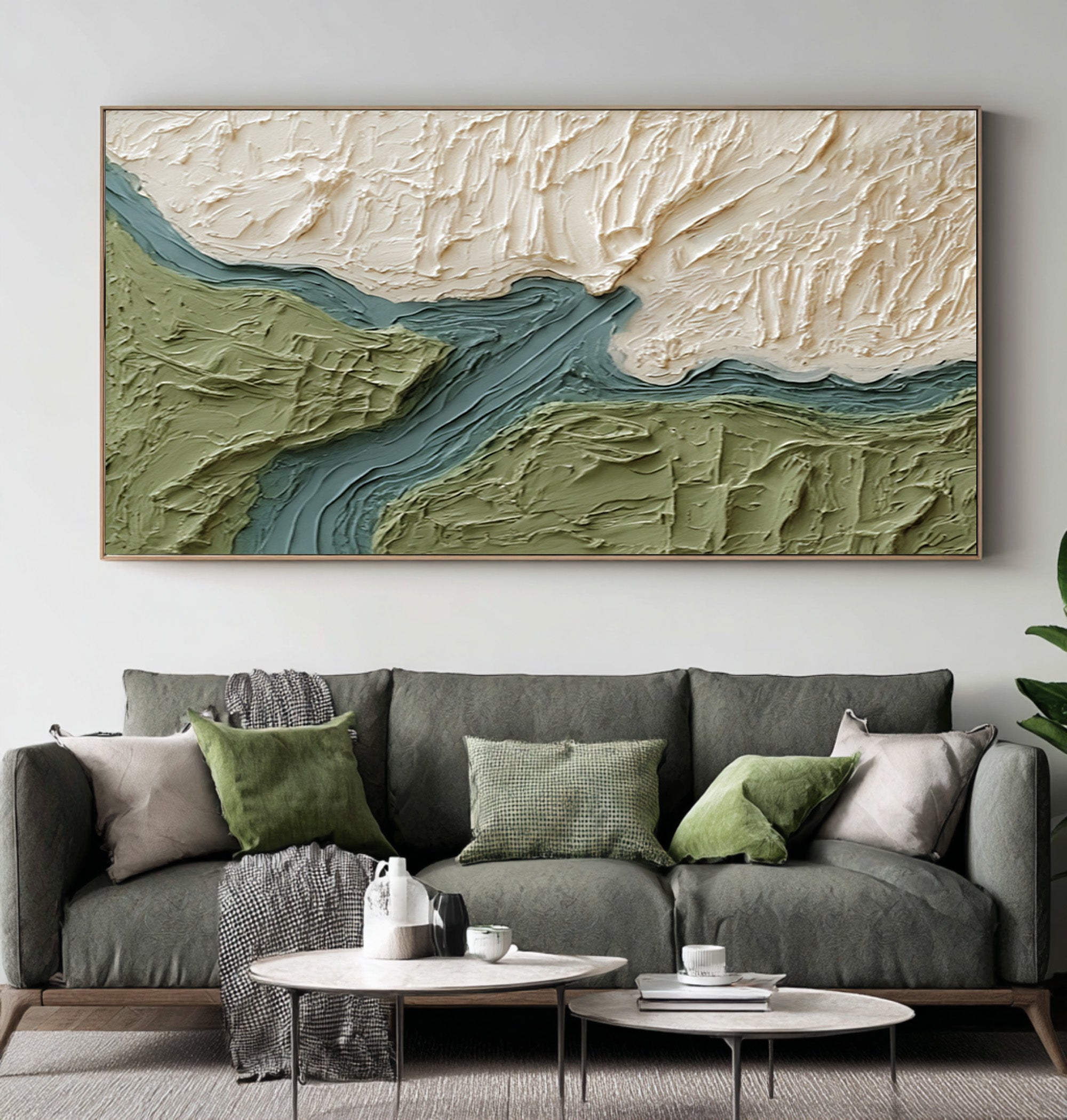 River Flow Large Abstract Art | KelorArt #CZ 019