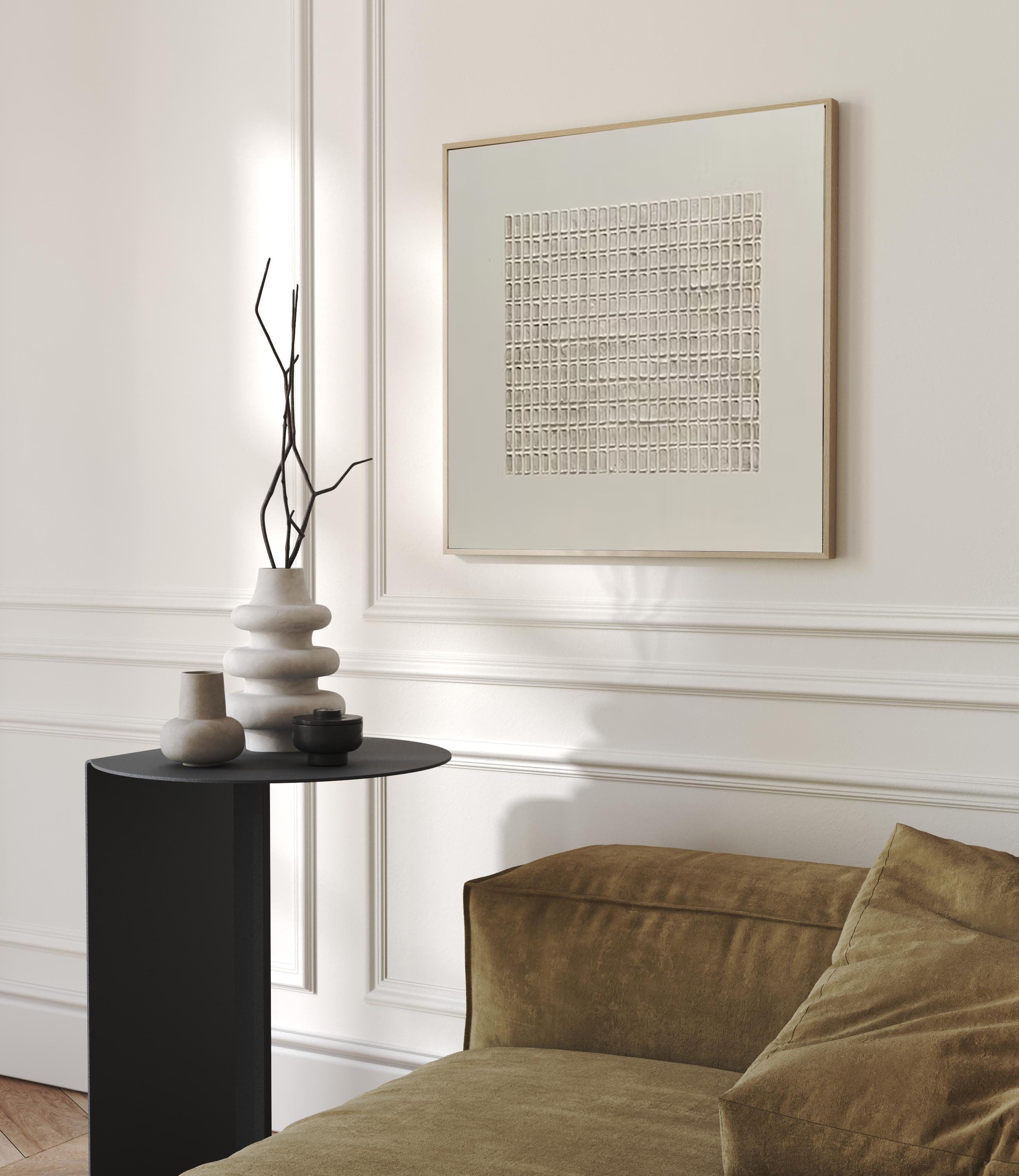 Serene Wabi-Sabi Art in Neutral Tones for Modern Interiors #MM174