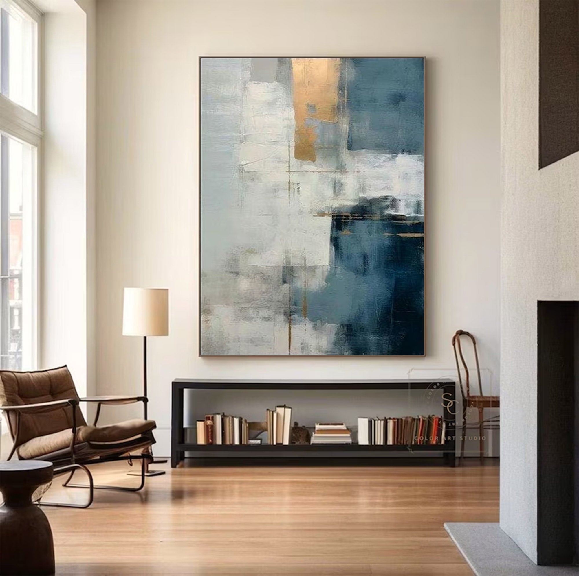Large Modern Abstract Gold Art | KelorArt #AG 132