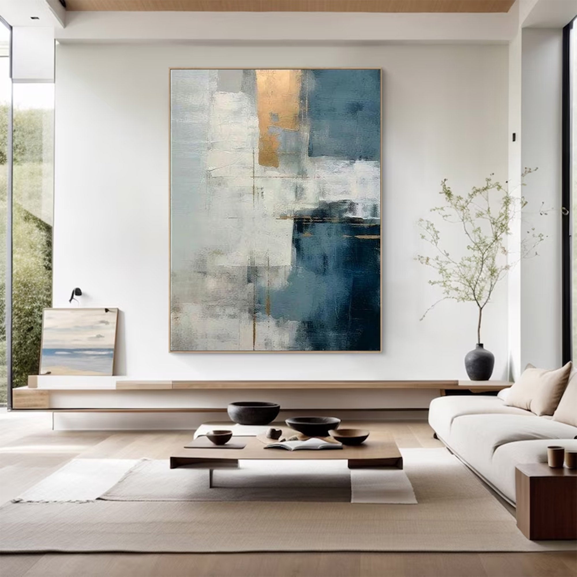 Large Modern Abstract Gold Art | KelorArt #AG 132