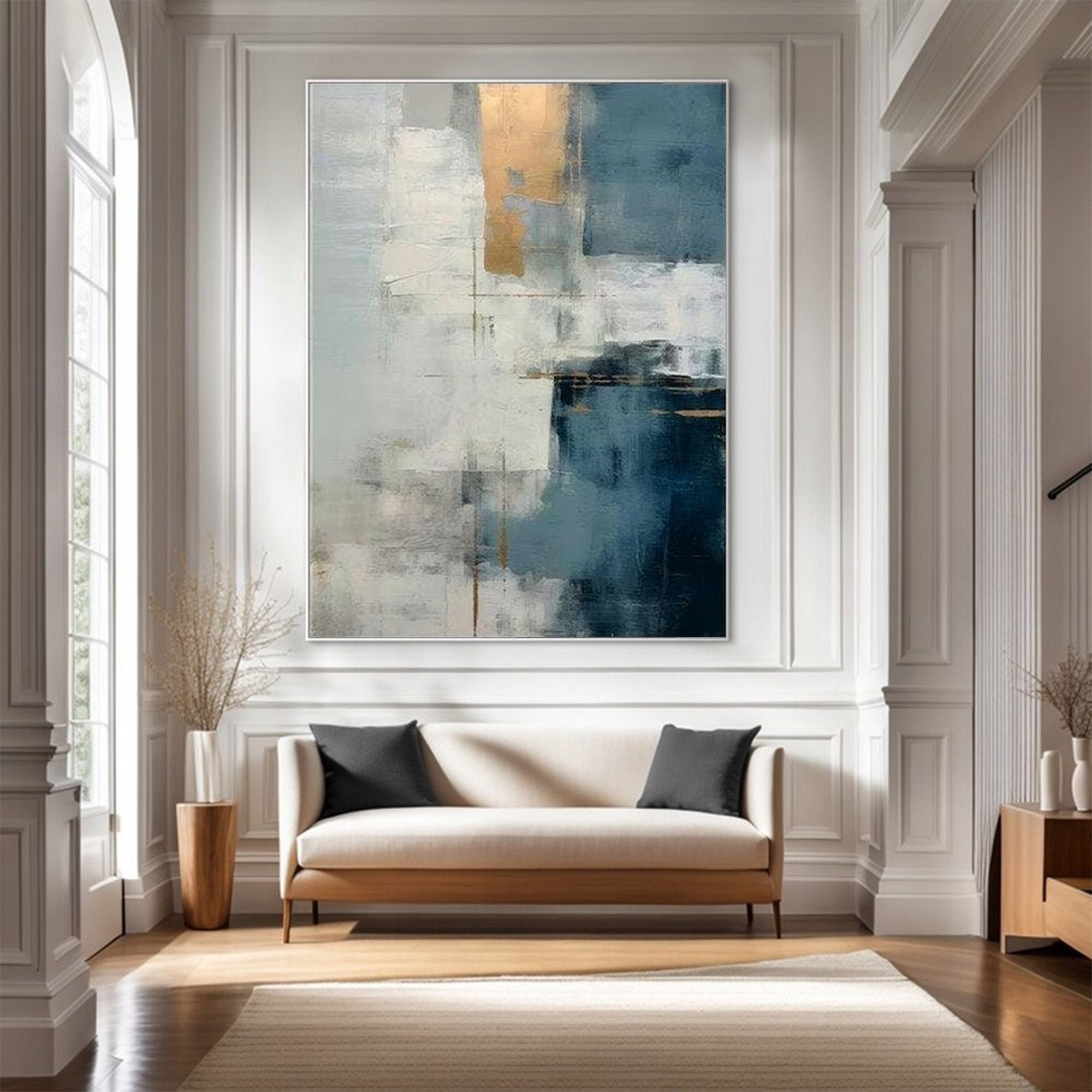 Large Modern Abstract Gold Art | KelorArt #AG 132