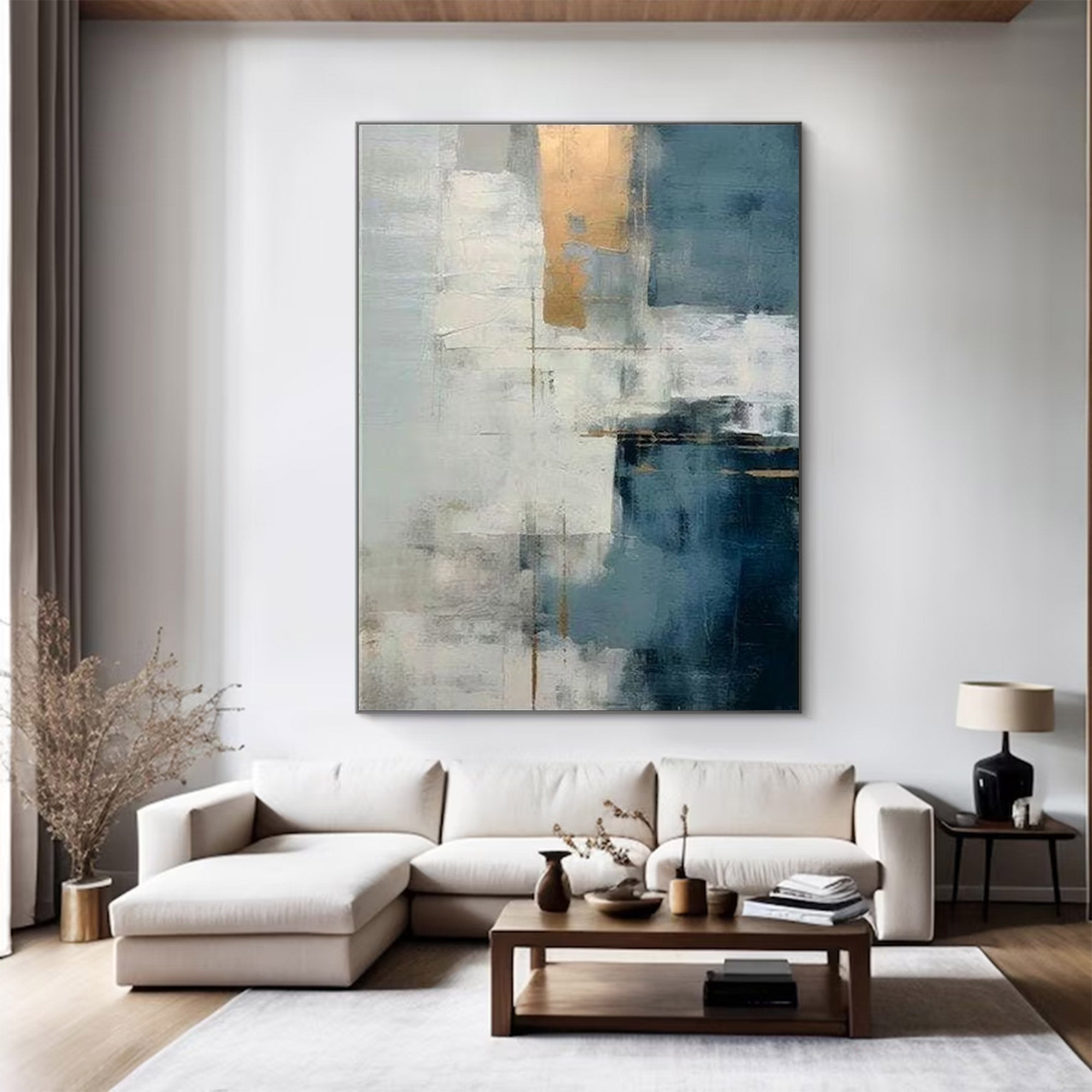 Large Modern Abstract Gold Art | KelorArt #AG 132