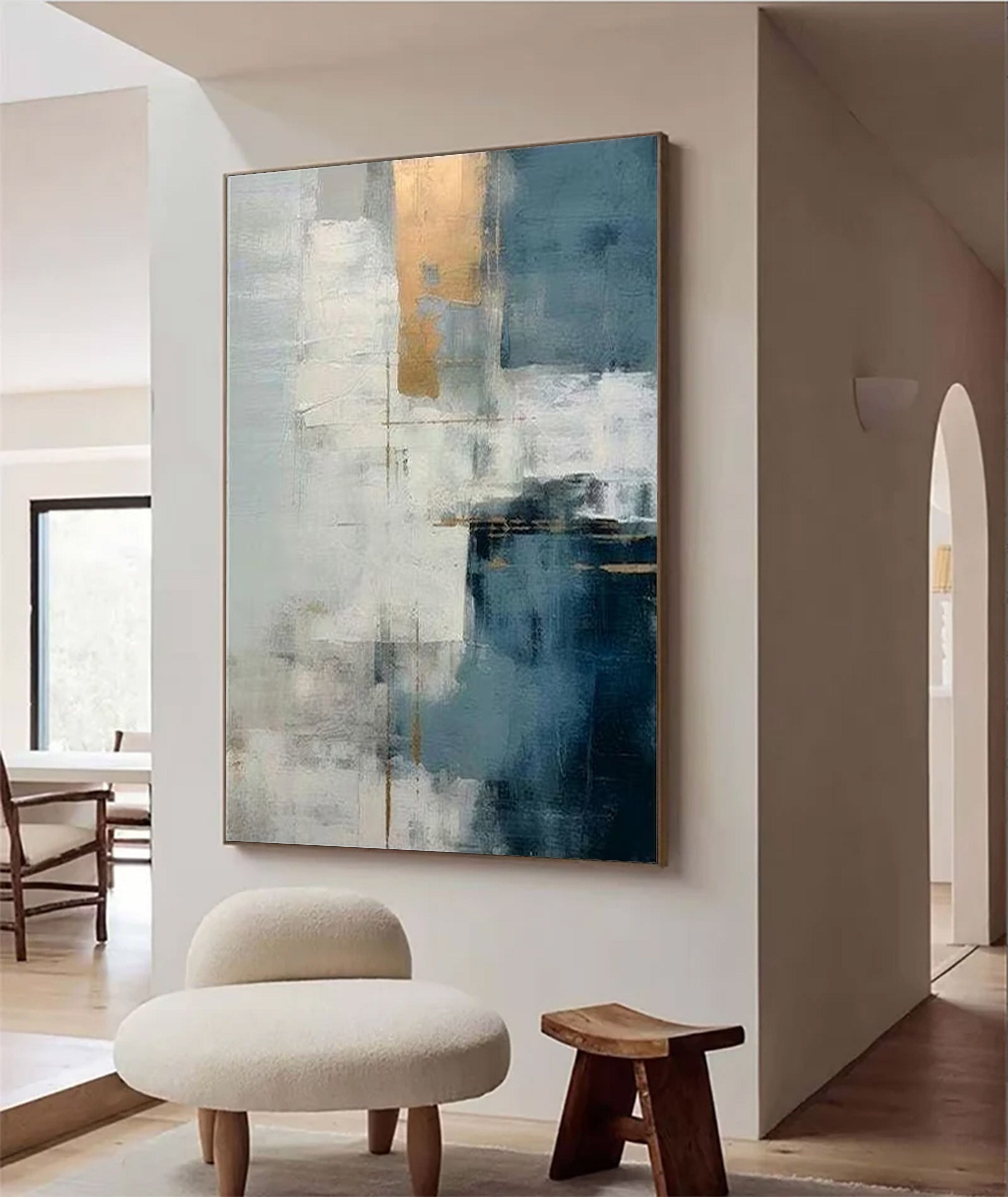 Large Modern Abstract Gold Art | KelorArt #AG 132