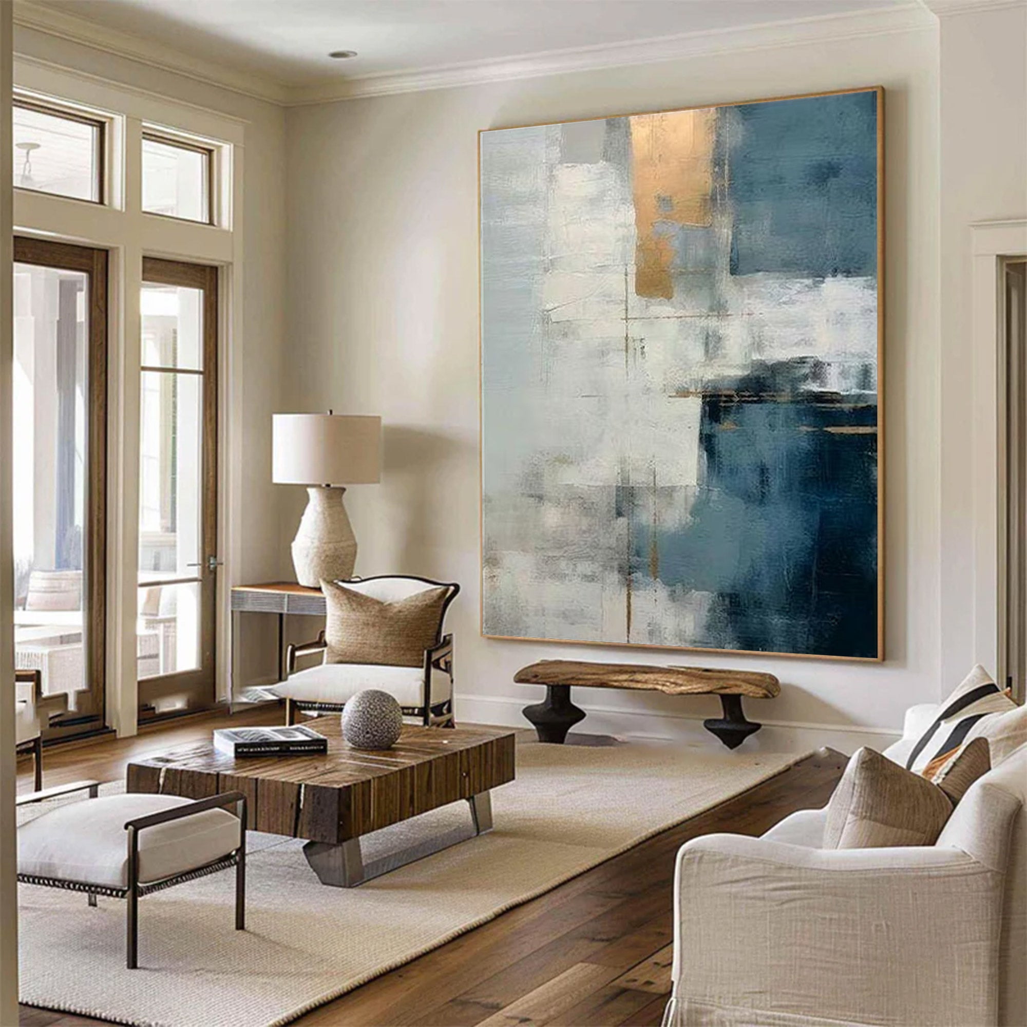 Large Modern Abstract Gold Art | KelorArt #AG 132