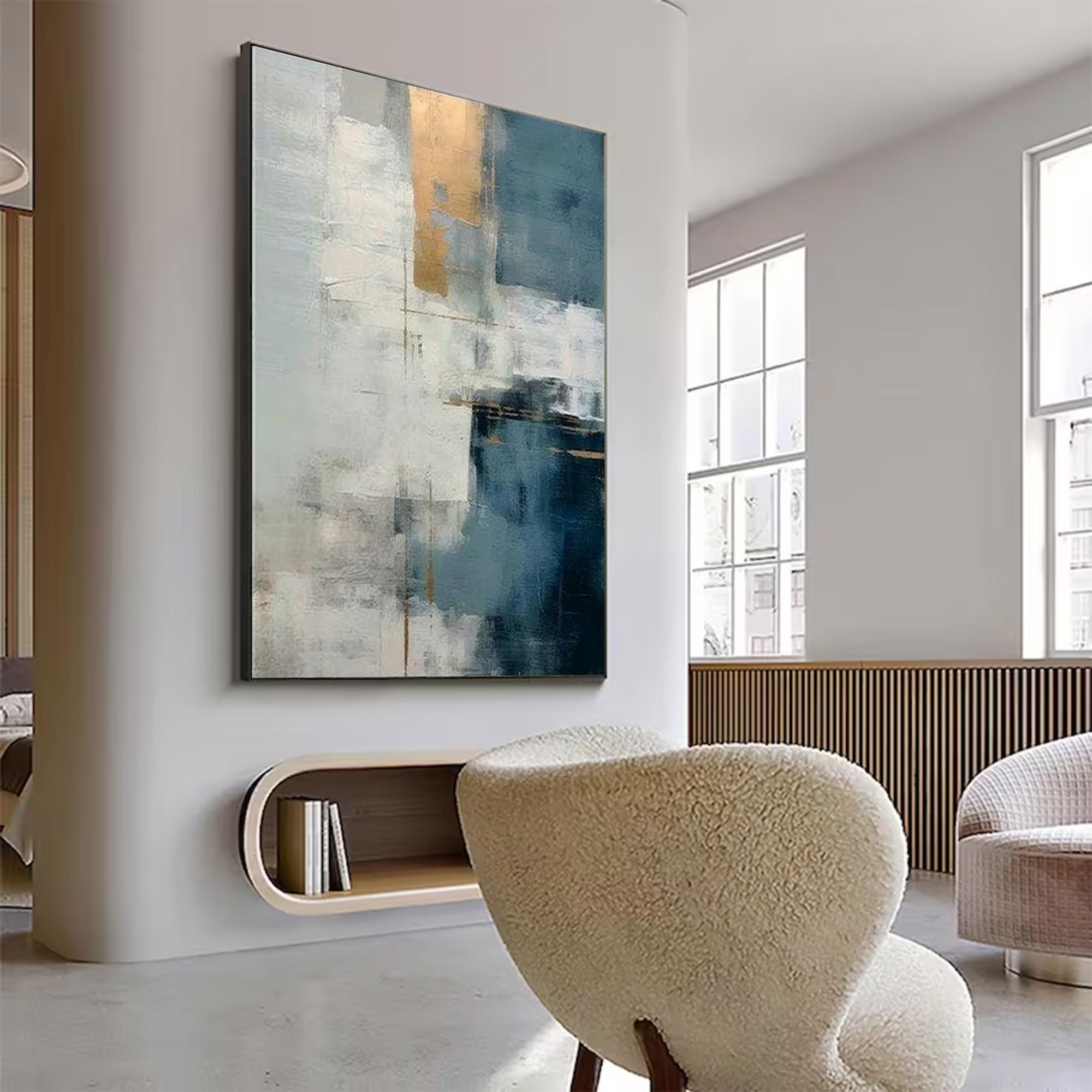 Large Modern Abstract Gold Art | KelorArt #AG 132