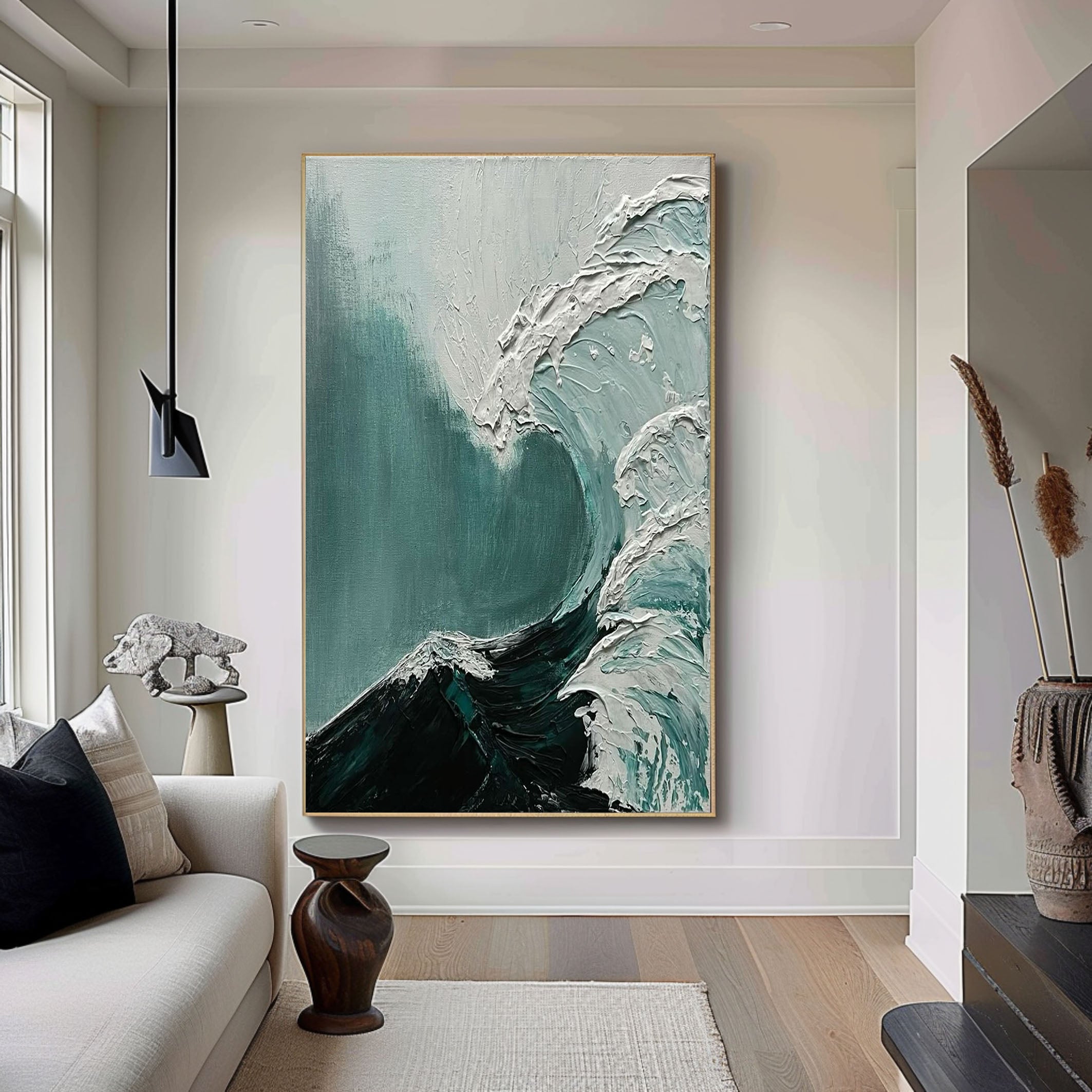 Majestic Sea Wave Canvas Ocean Abstract Wall Art #OP001