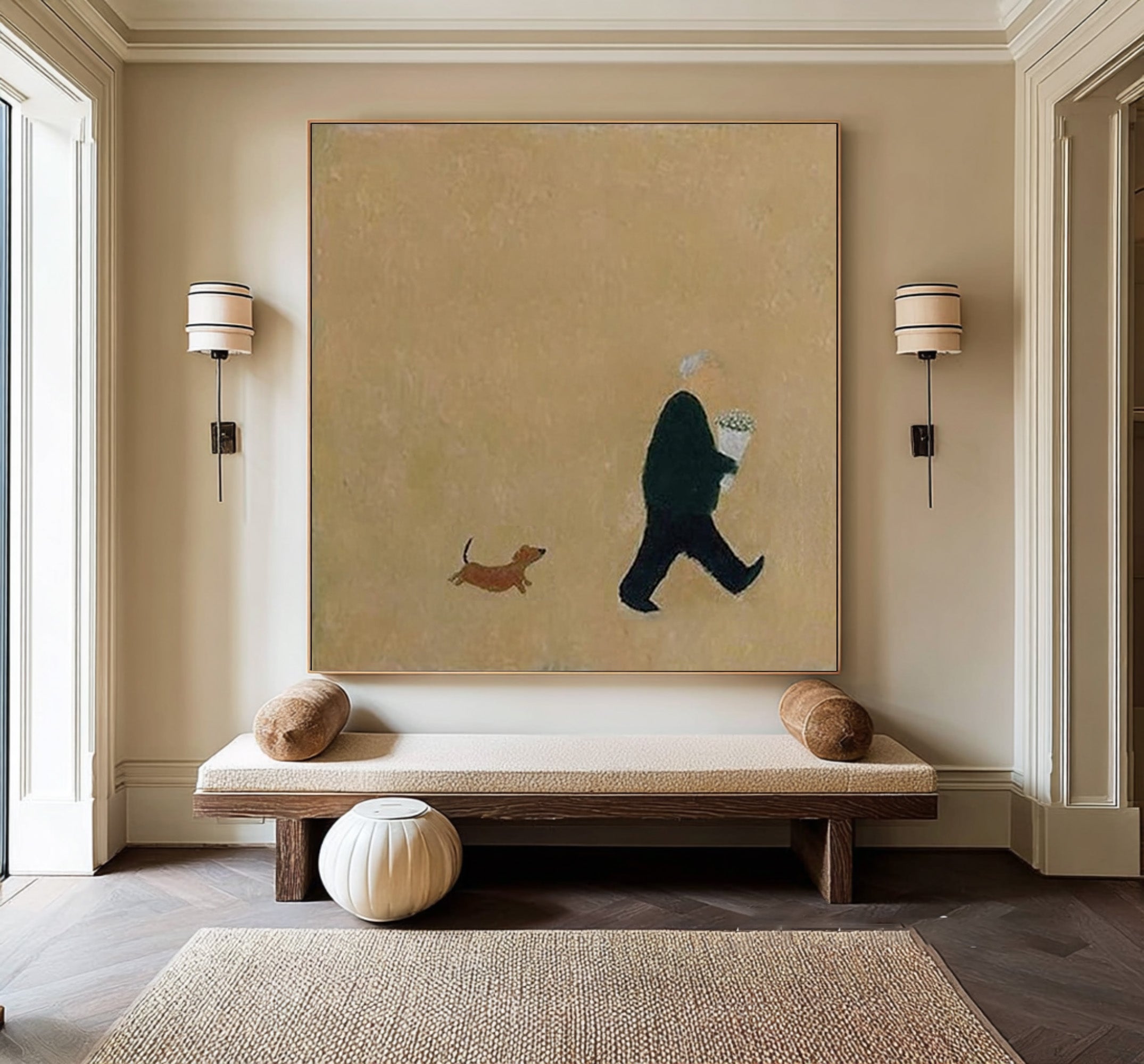 Warm Tone Large Abstract Art | KelorArt #CZ 023