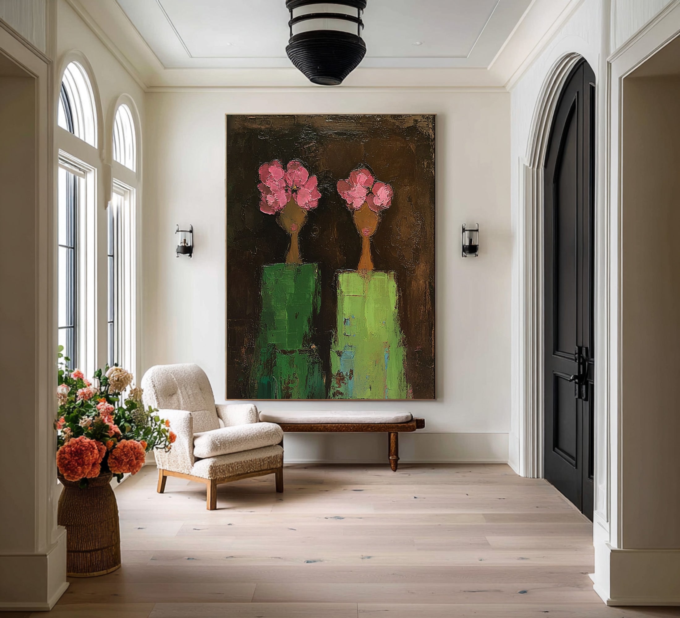 Modern Abstract Figurative Wall Art - Canvas Painting | KelorArt