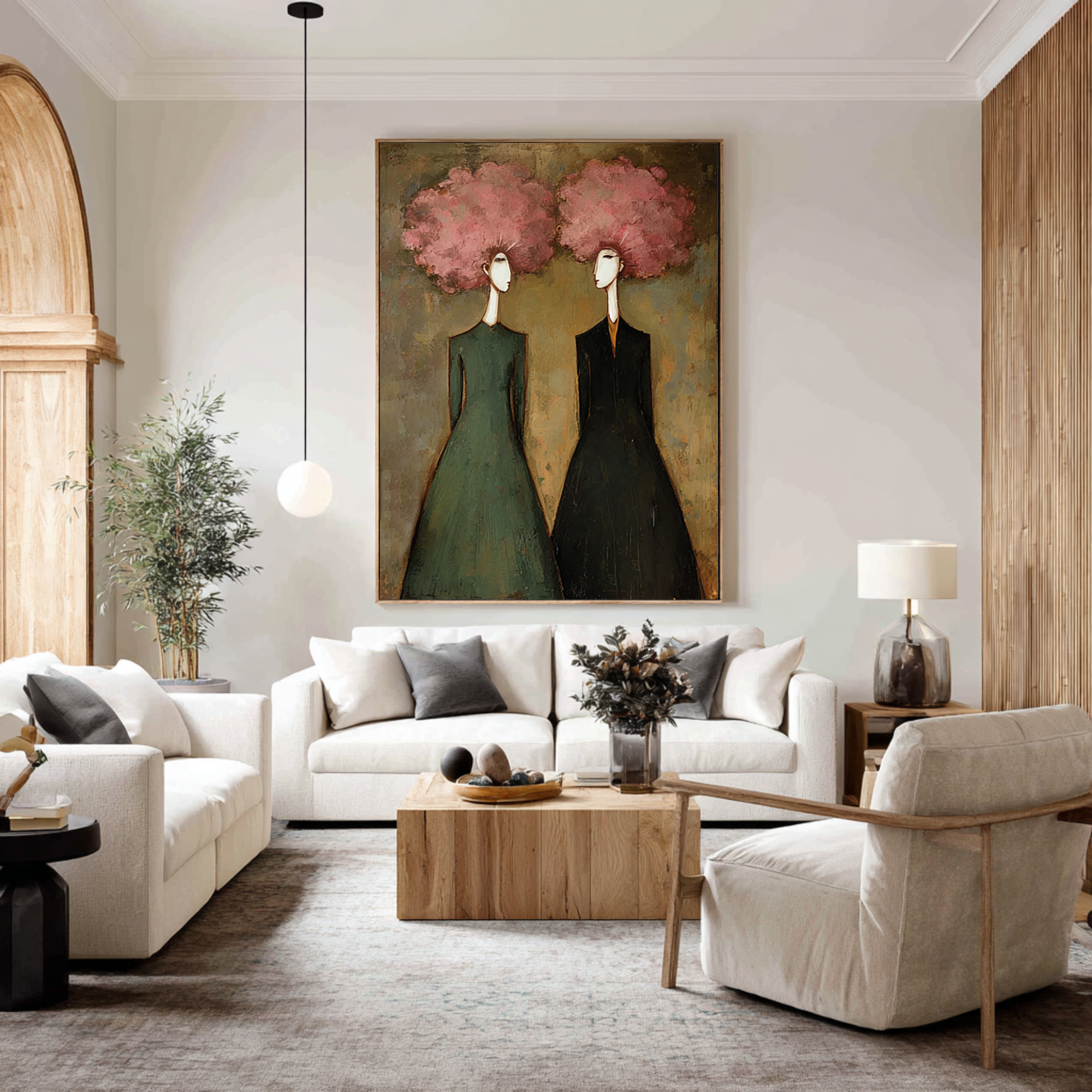 Contemporary Figurative Oil Painting on Canvas - Statement Wall Art | KelorArt