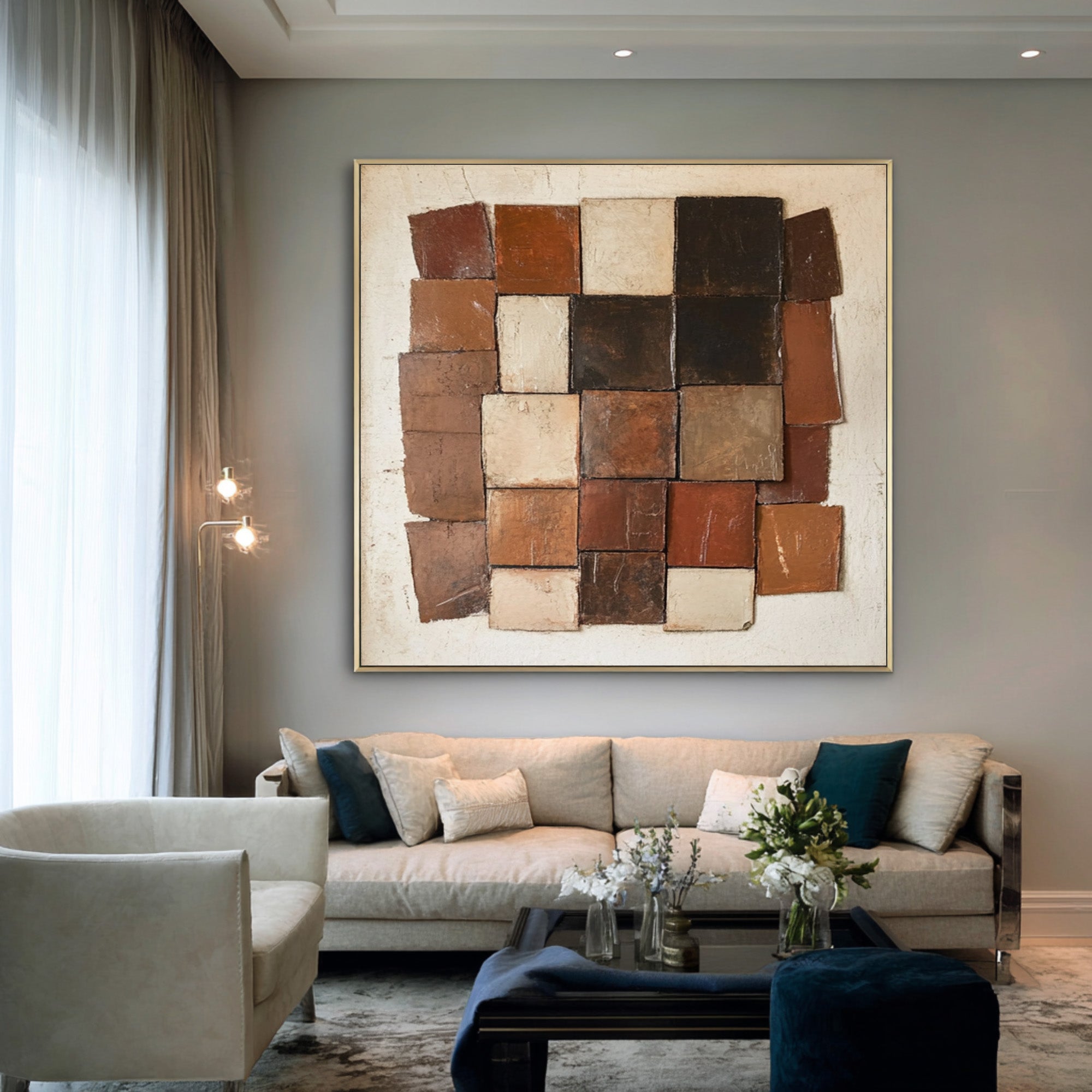 Large Impasto Patchwork | KelorArt #CZ 006