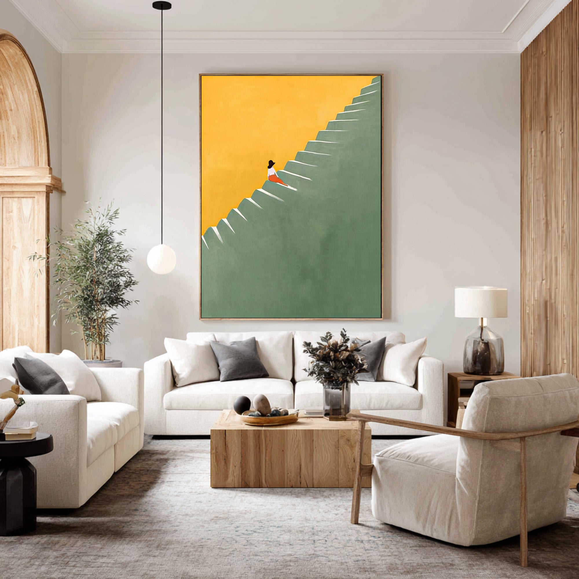 Vibrant Large Steps to Success Canvas | KelorArt #CZ 010