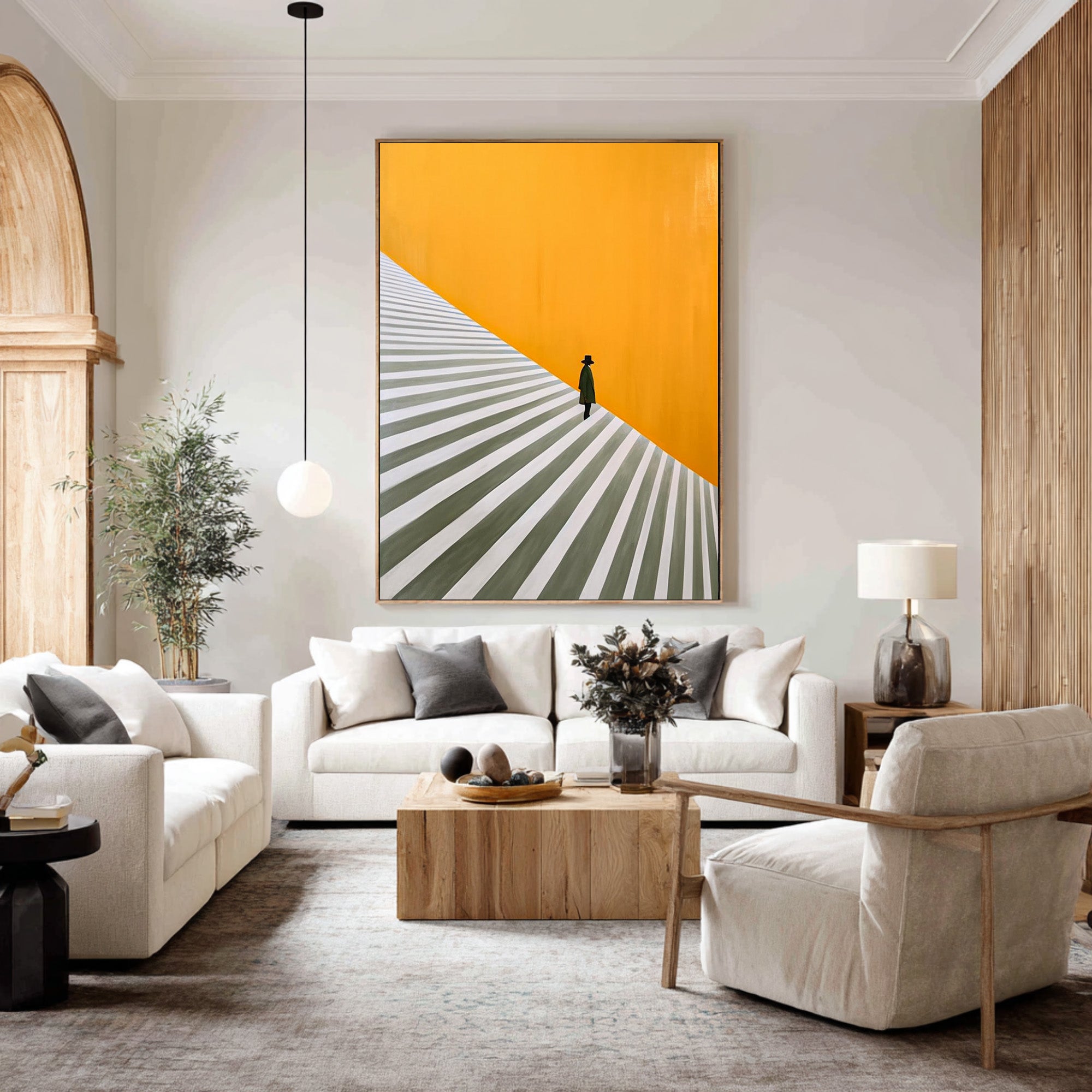 Large Abstract Art for Hallway | KelorArt #CZ 013