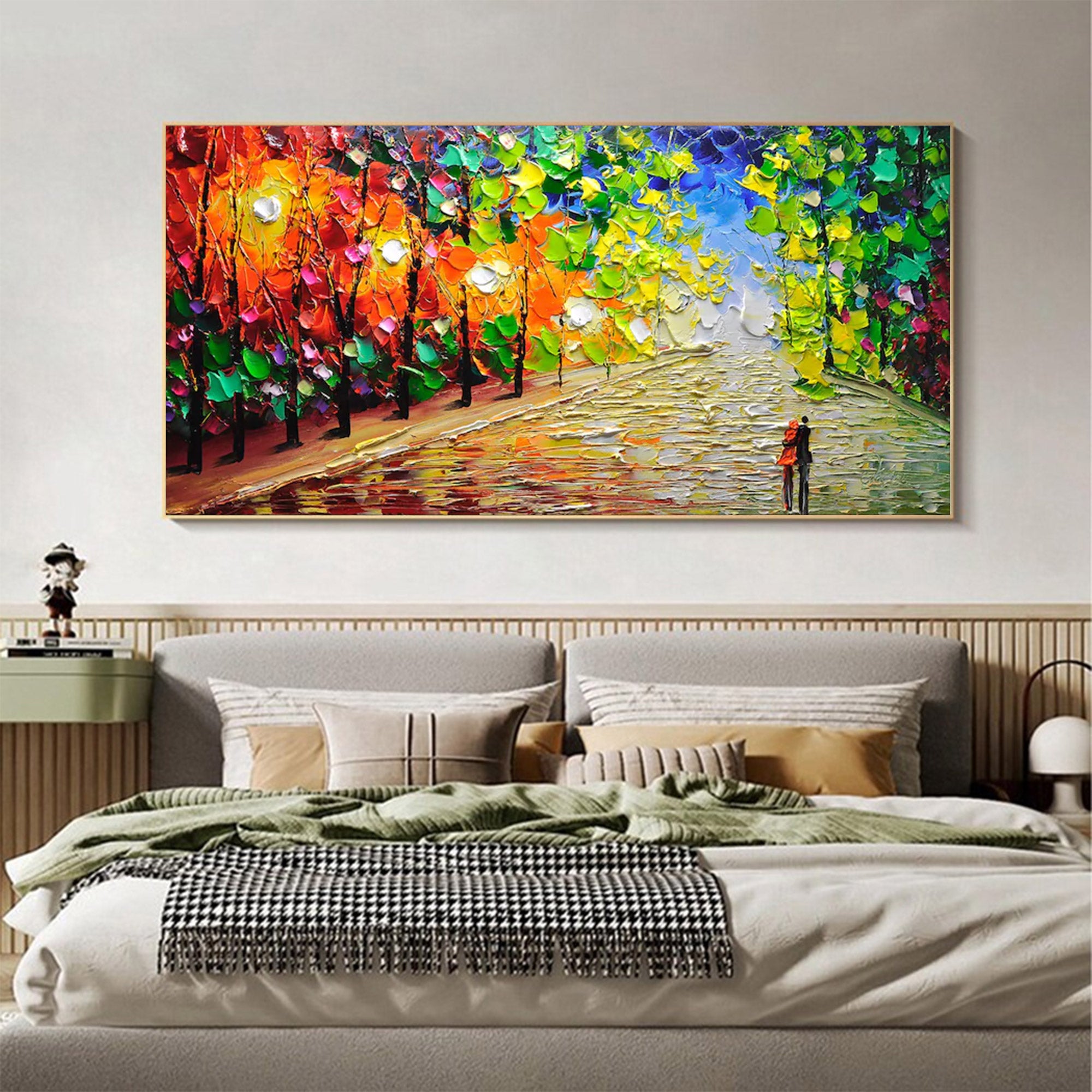Large Colorful Forest Art | KelorArt #AG 153