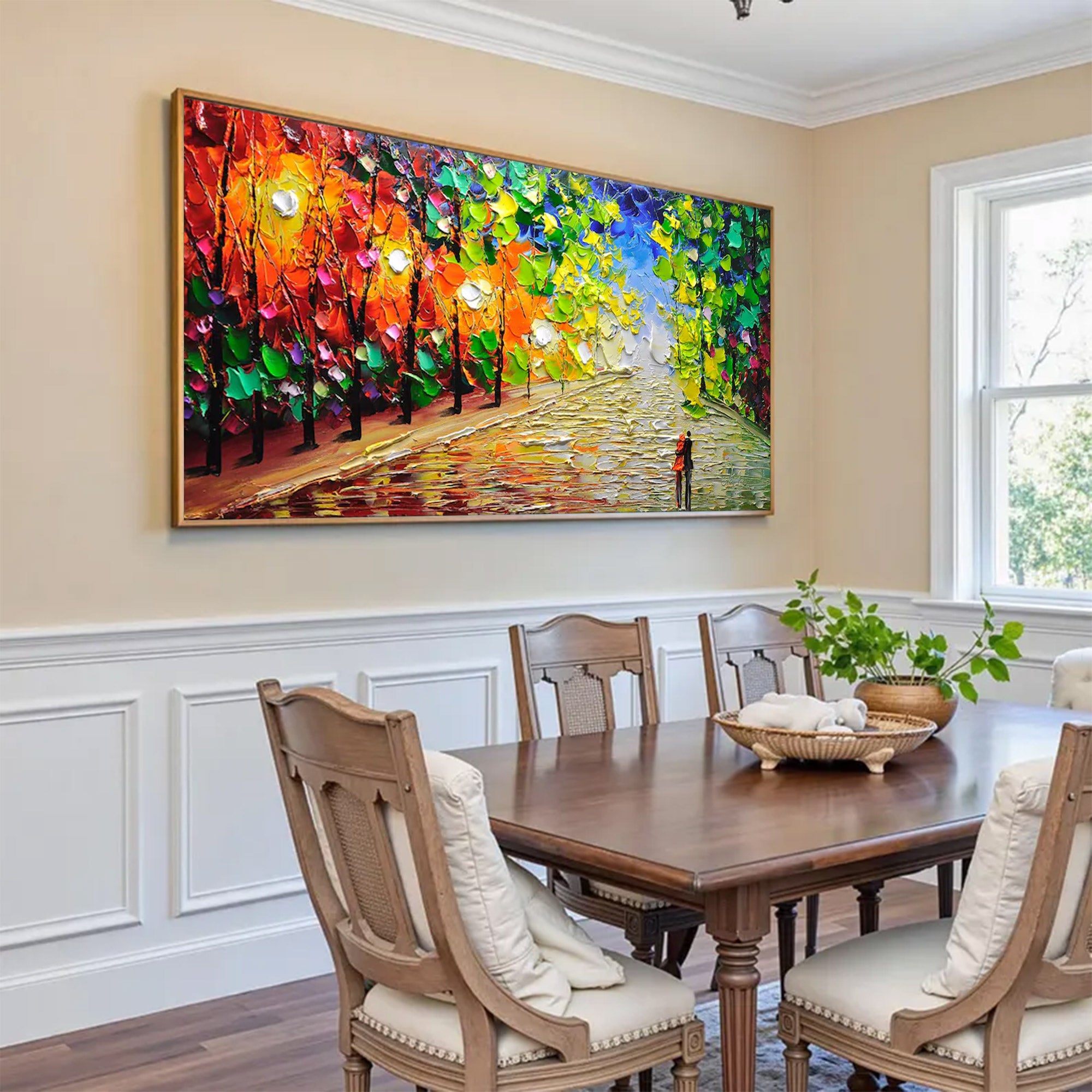 Large Colorful Forest Art | KelorArt #AG 153