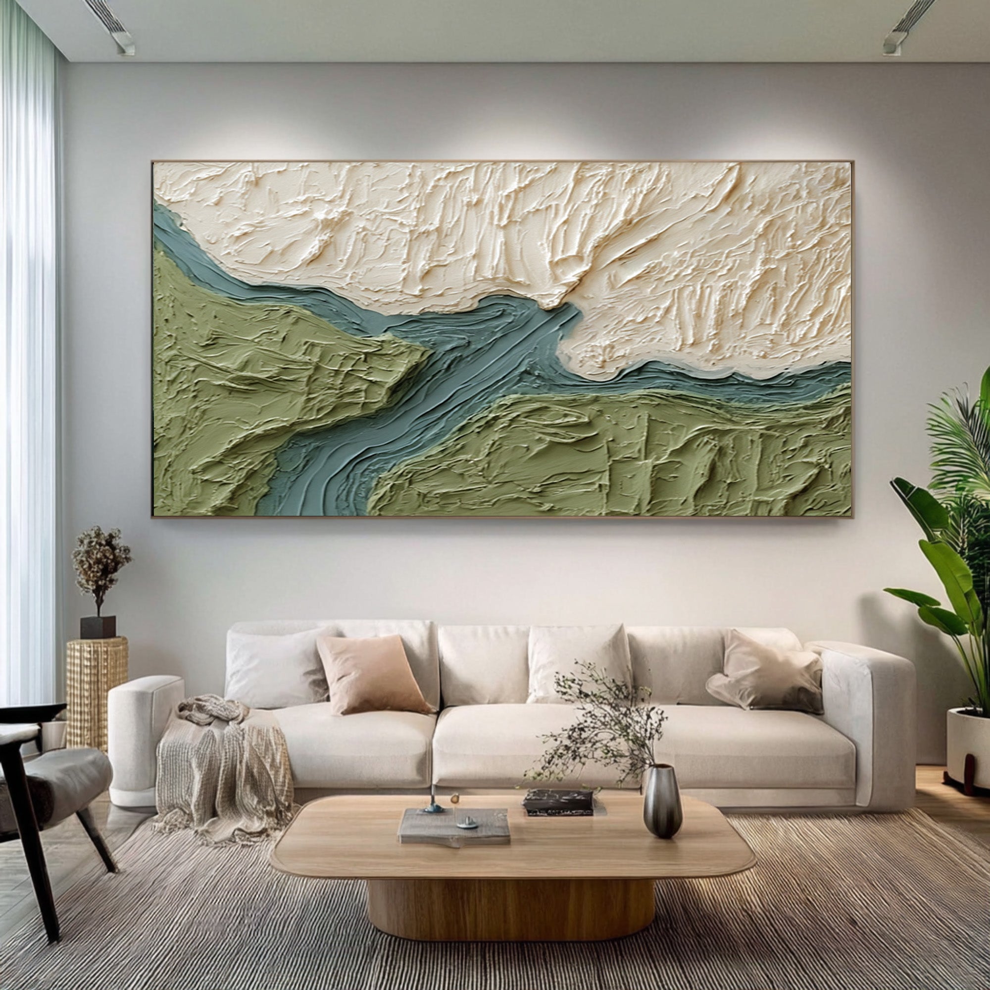 River Flow Large Abstract Art | KelorArt #CZ 019