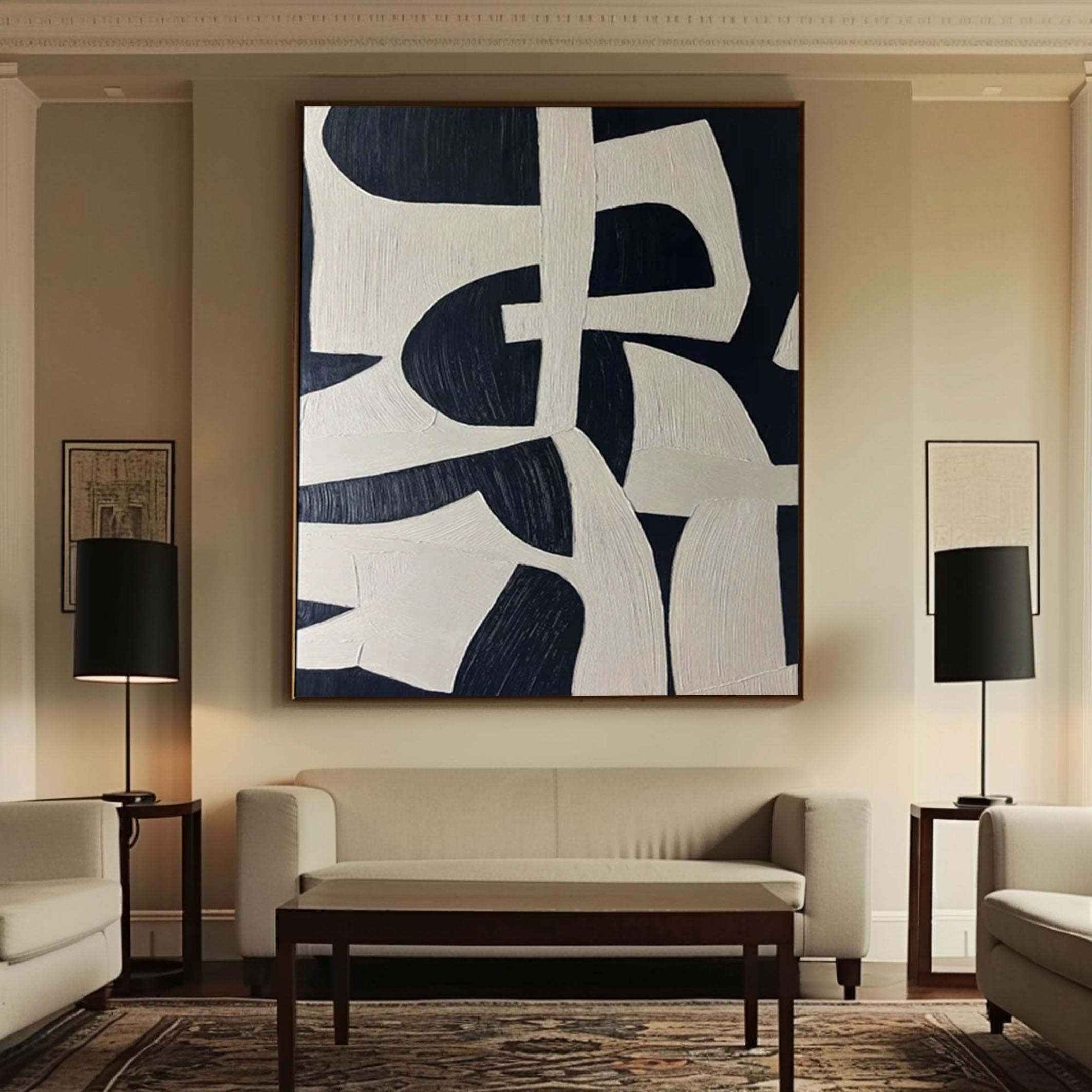 Large Abstract Geometric Art