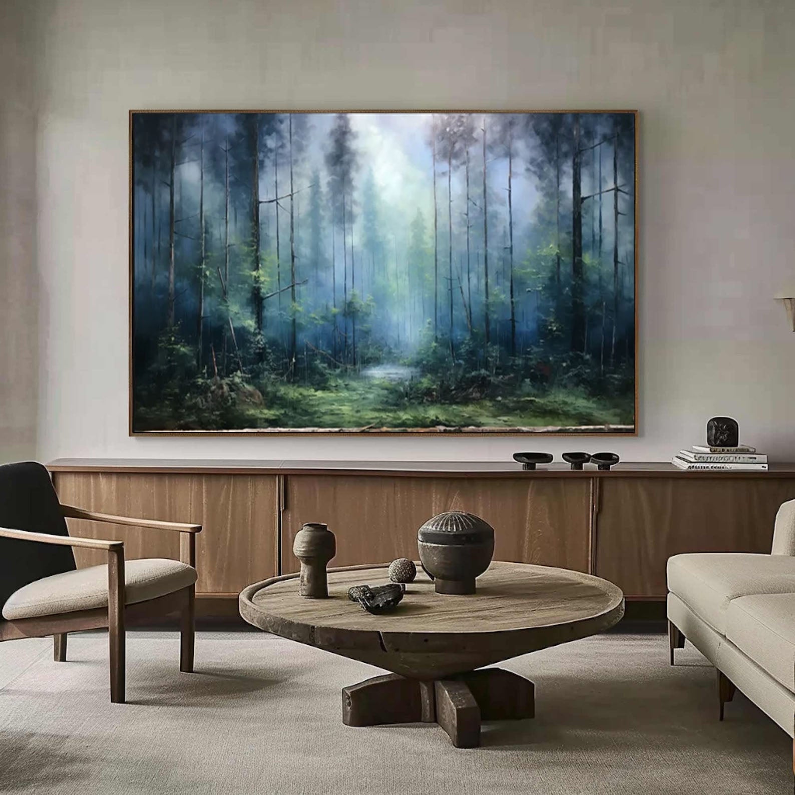 Mystical Forest Canvas Art for Chic Interior Design #TP054