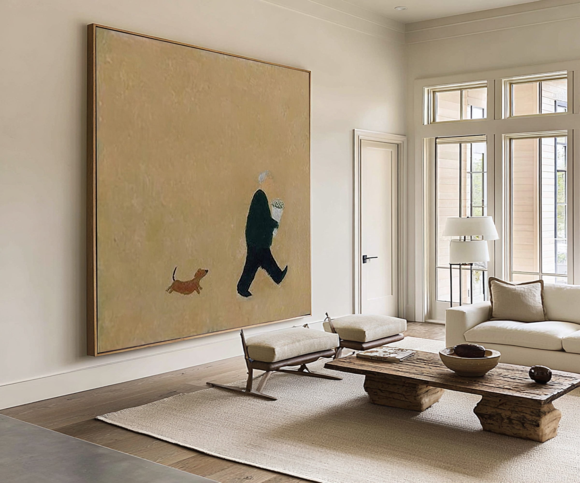 Warm Tone Large Abstract Art | KelorArt #CZ 023