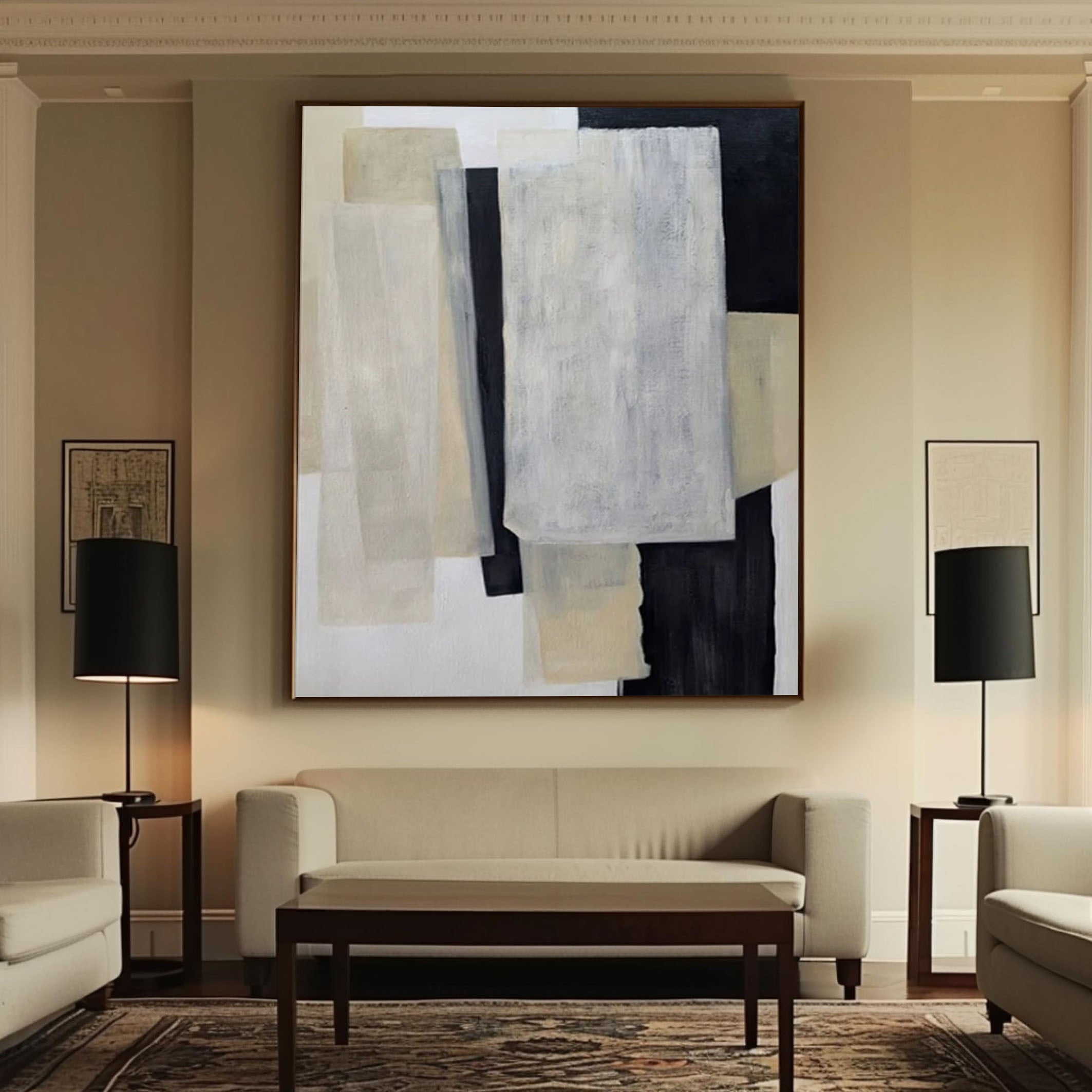 Neutral Modern Abstract Wall Art