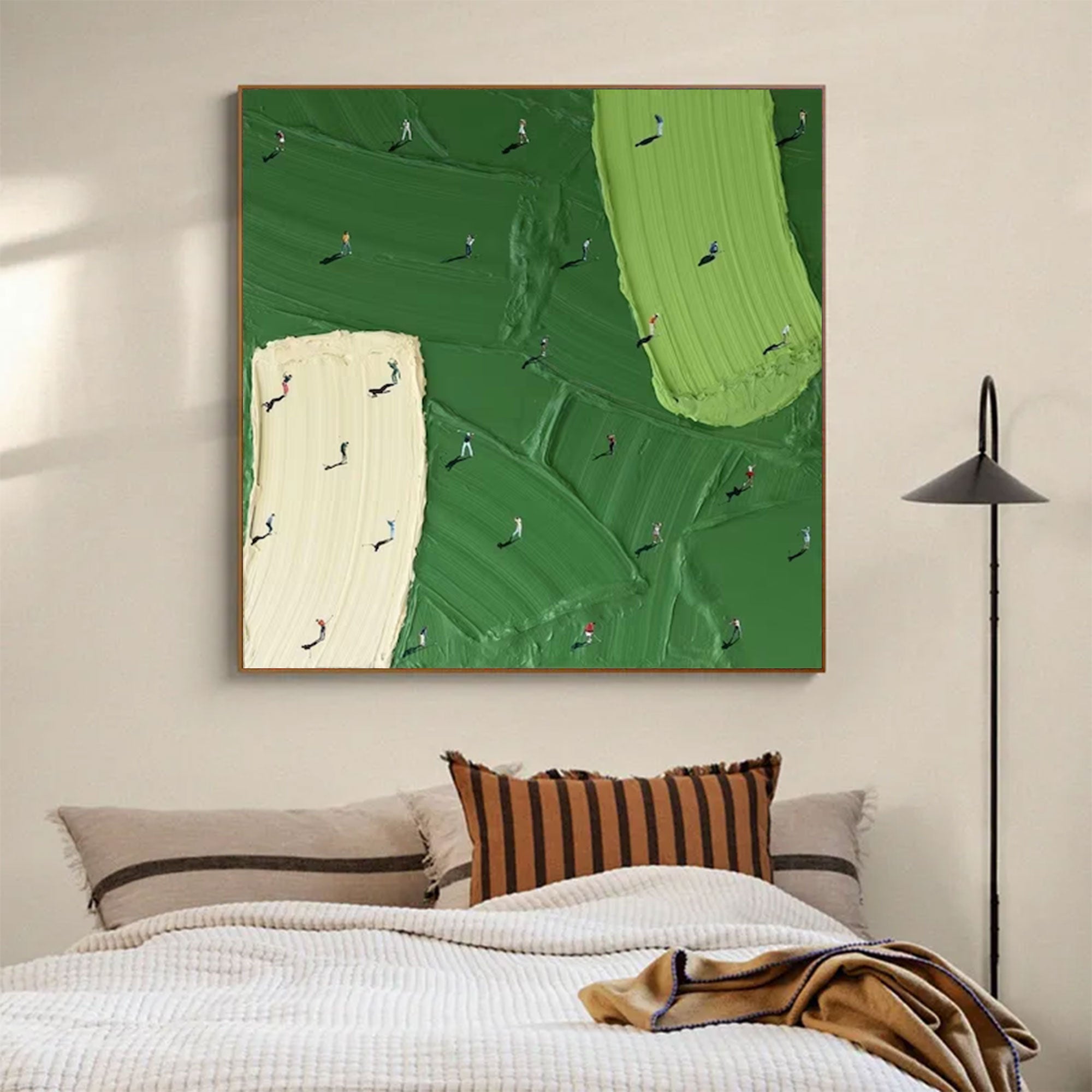 Large Textured Golf Painting | KelorArt #AG 162